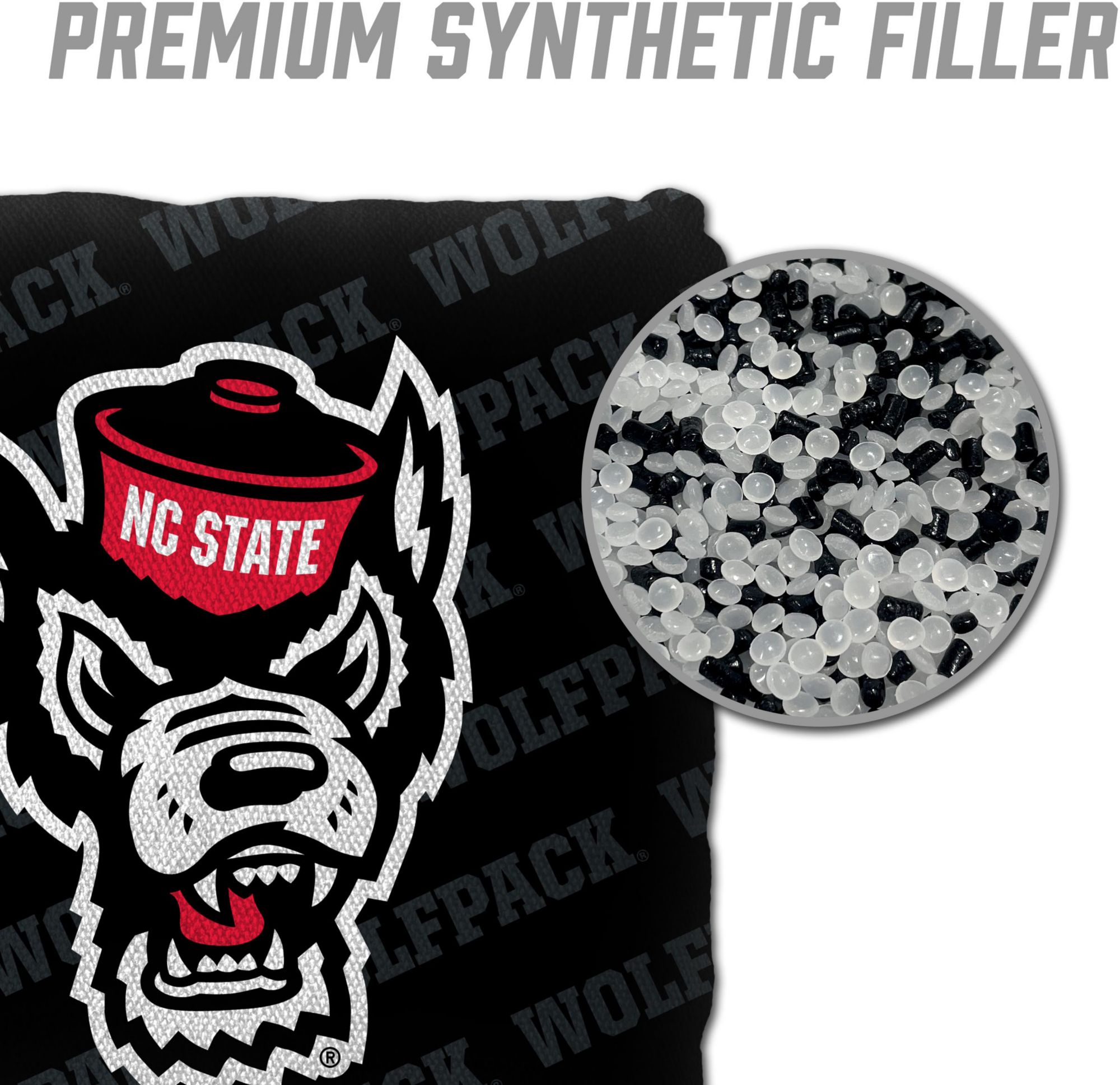 YouTheFan North Carolina State Wolfpack Black 4-Pack Cornhole Bean Bag Set product image