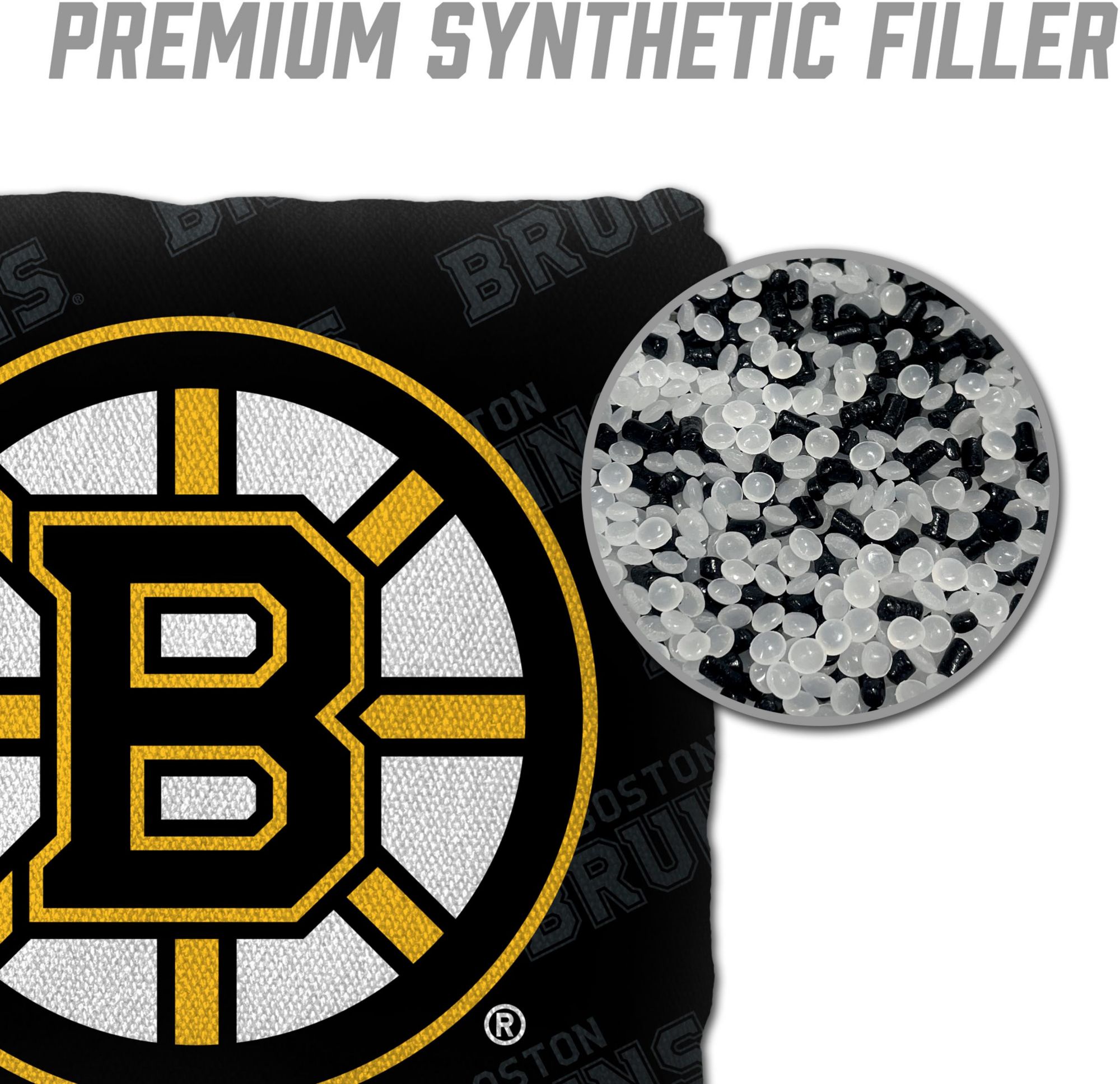 YouTheFan Boston Bruins Black 4-Pack Cornhole Bean Bag Set product image
