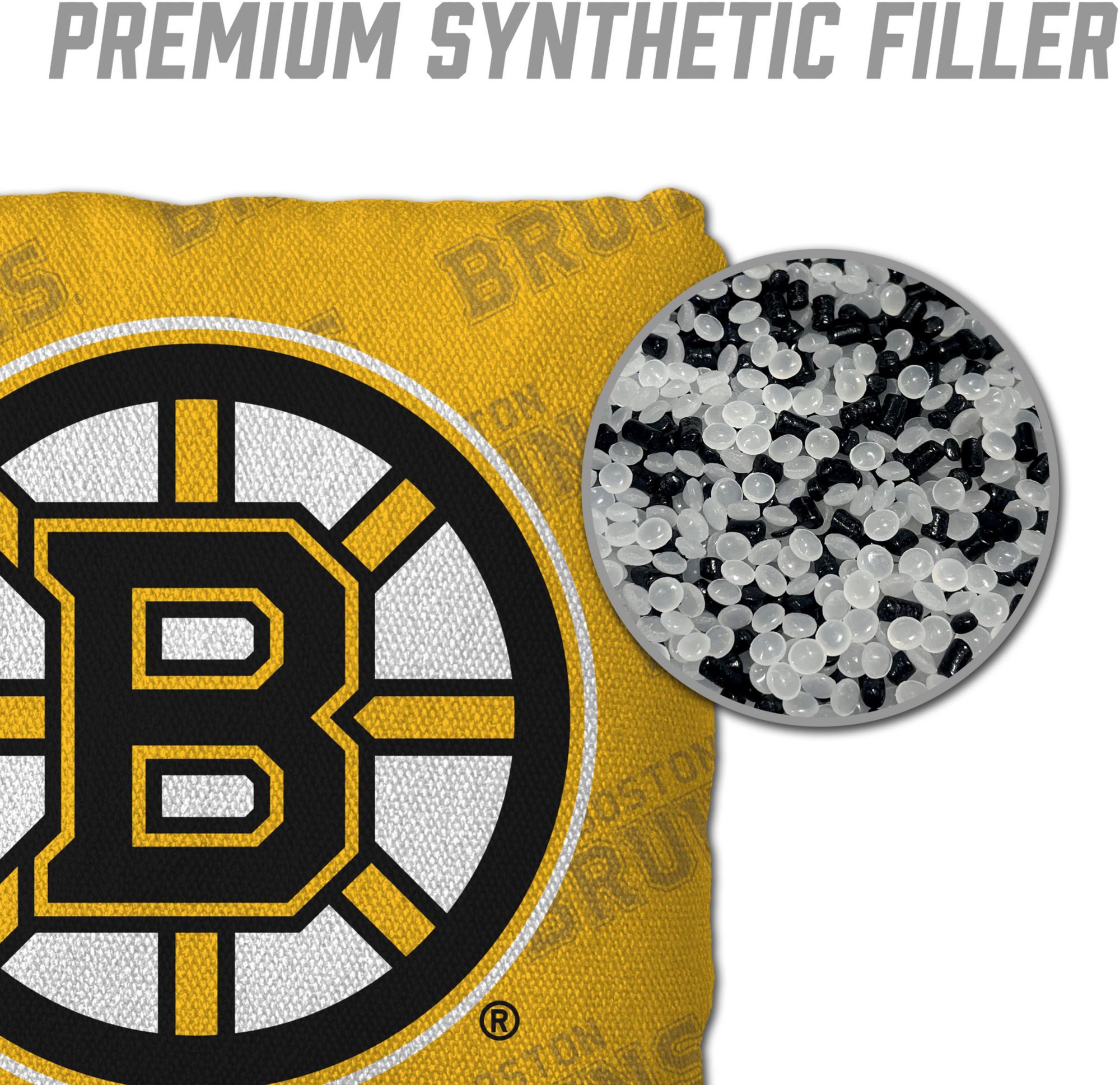 YouTheFan Boston Bruins Yellow 4-Pack Cornhole Bean Bag Set product image