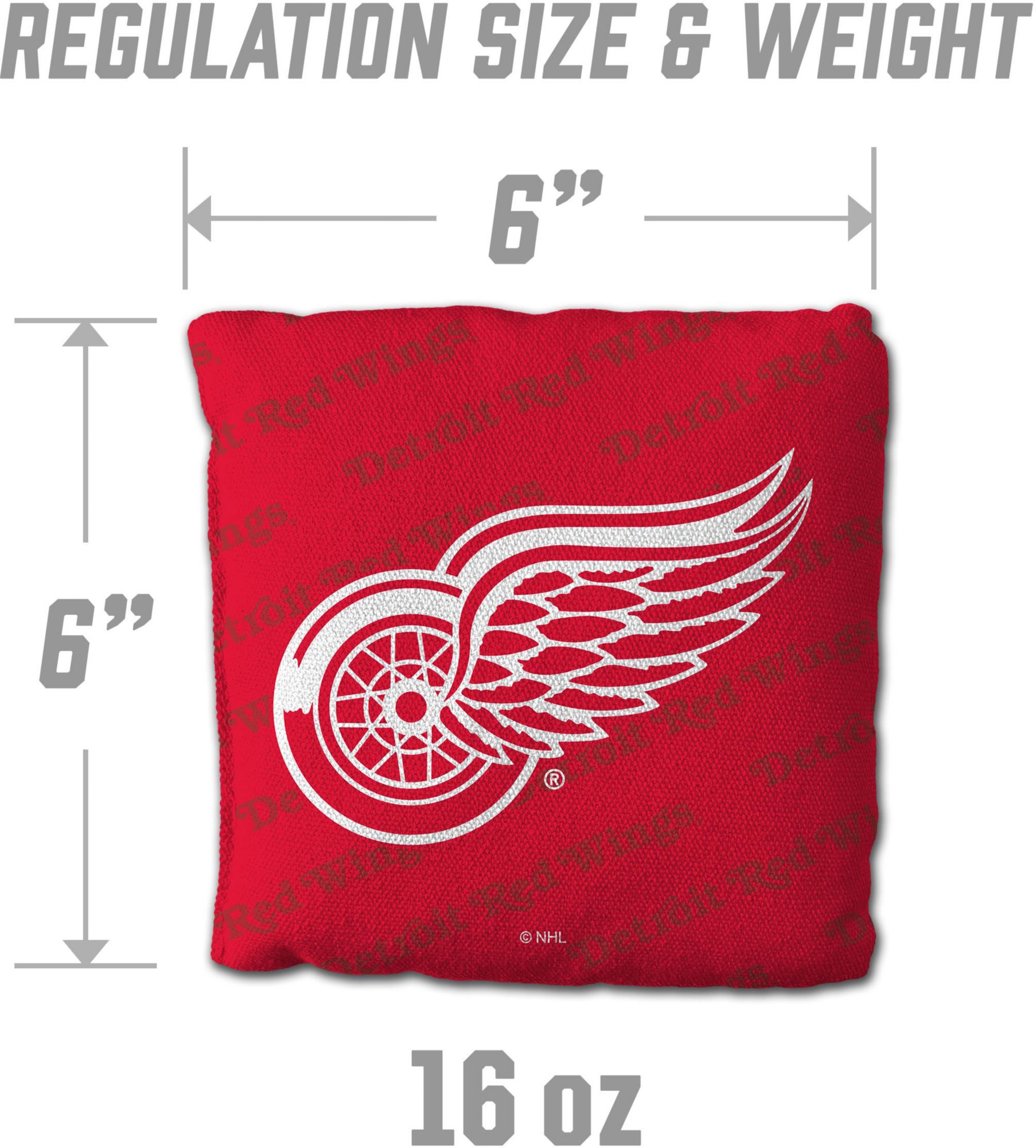 YouTheFan Detroit Red Wings Red 4-Pack Cornhole Bean Bag Set product image