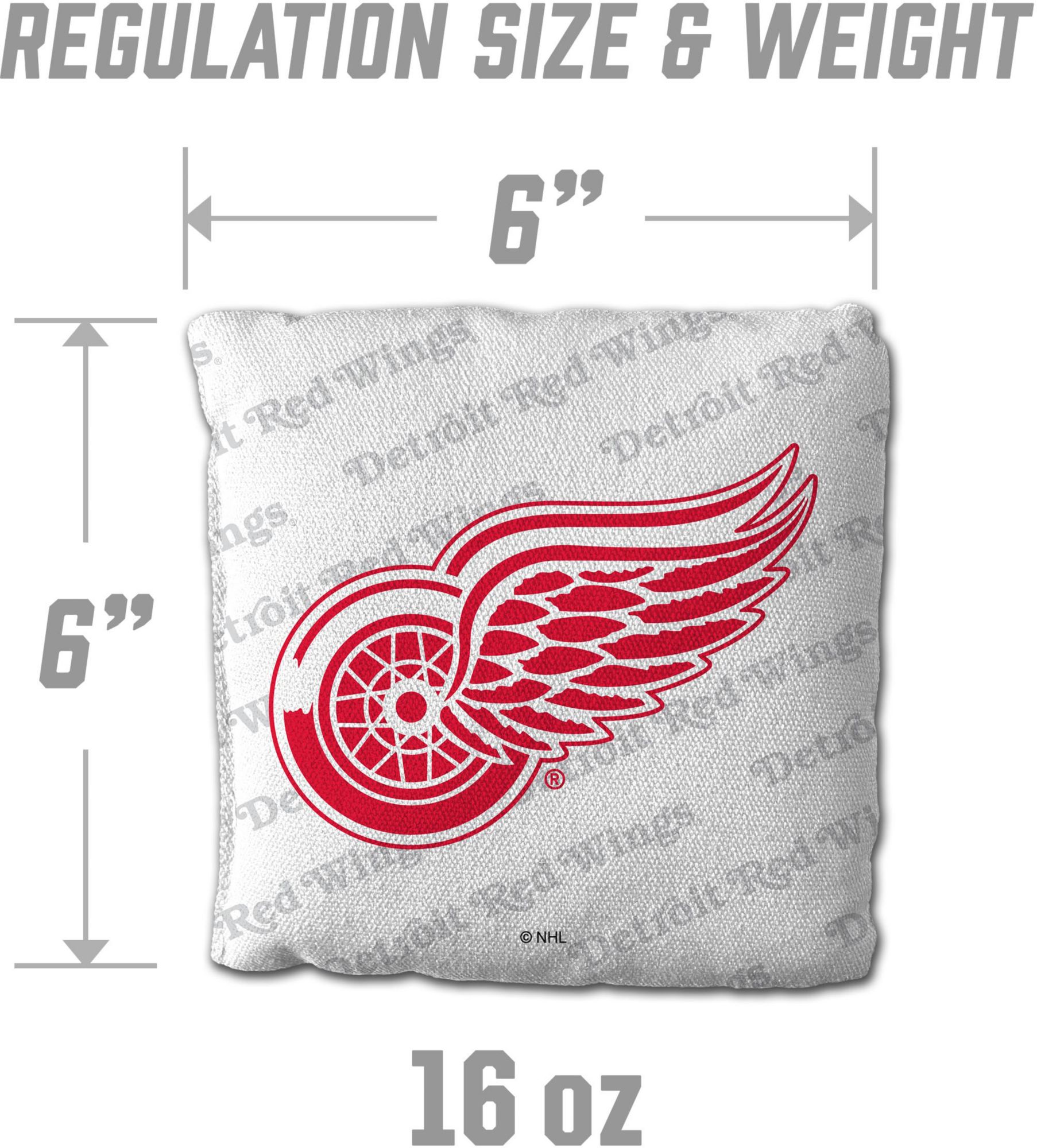 YouTheFan Detroit Red Wings White 4-Pack Cornhole Bean Bag Set product image