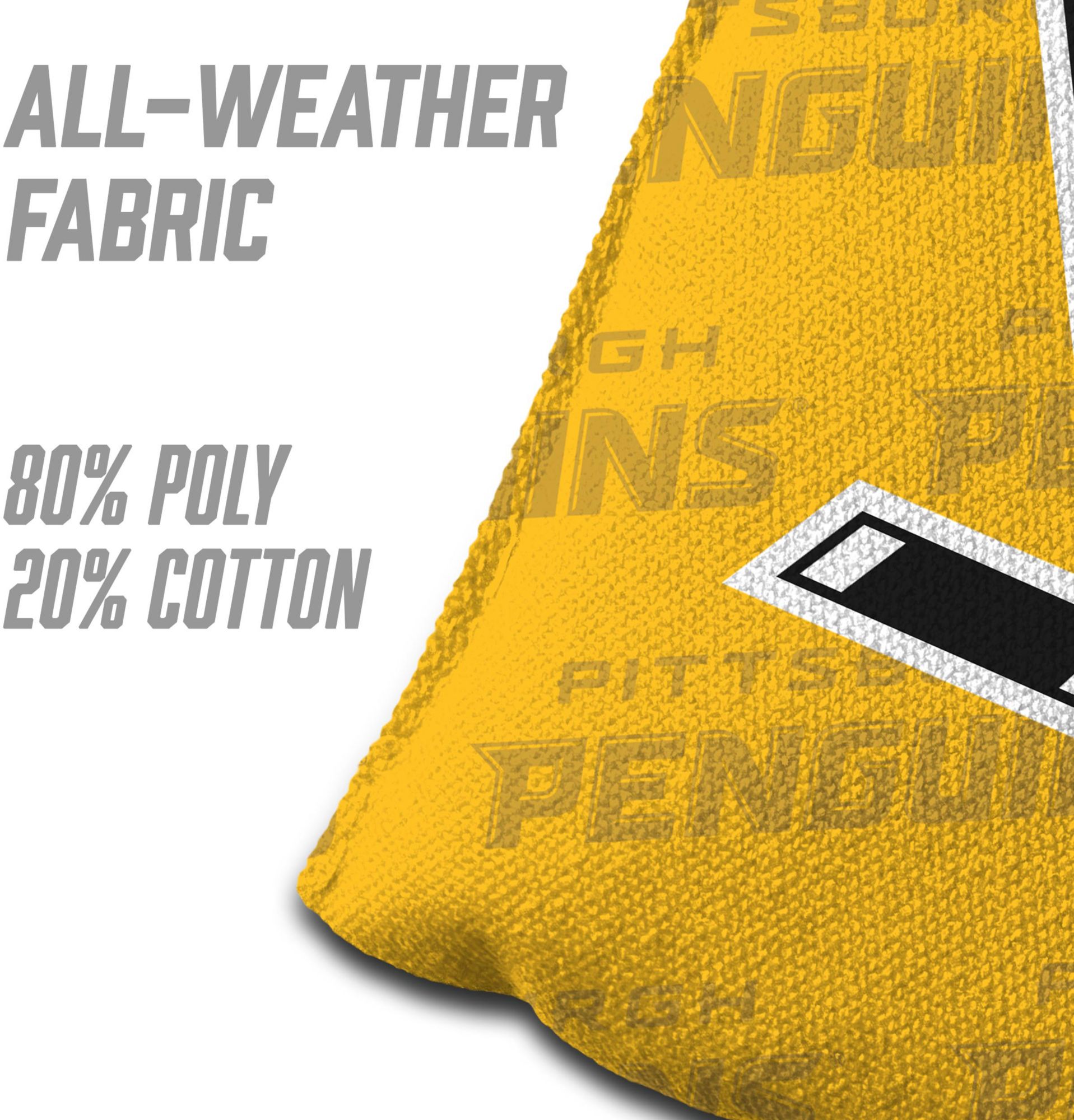 YouTheFan Pittsburgh Penguins Black 4-Pack Cornhole Bean Bag Set product image