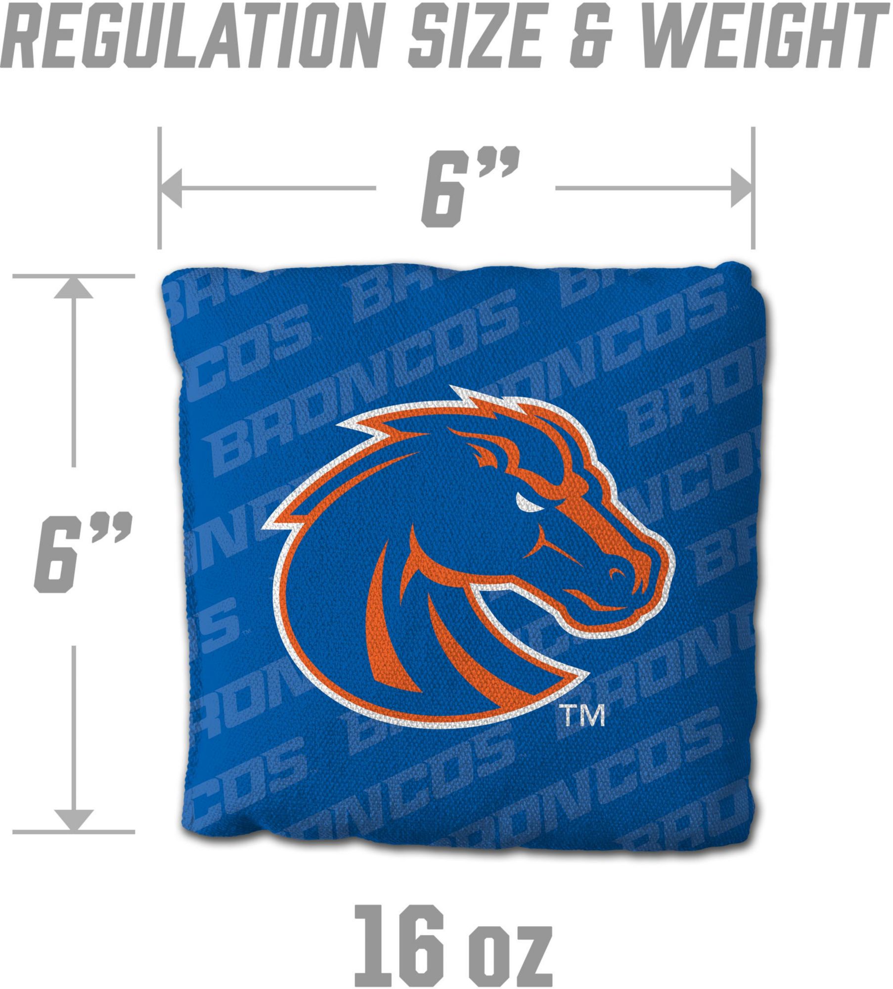YouTheFan Boise State Broncos Blue 4-Pack Cornhole Bean Bag Set product image