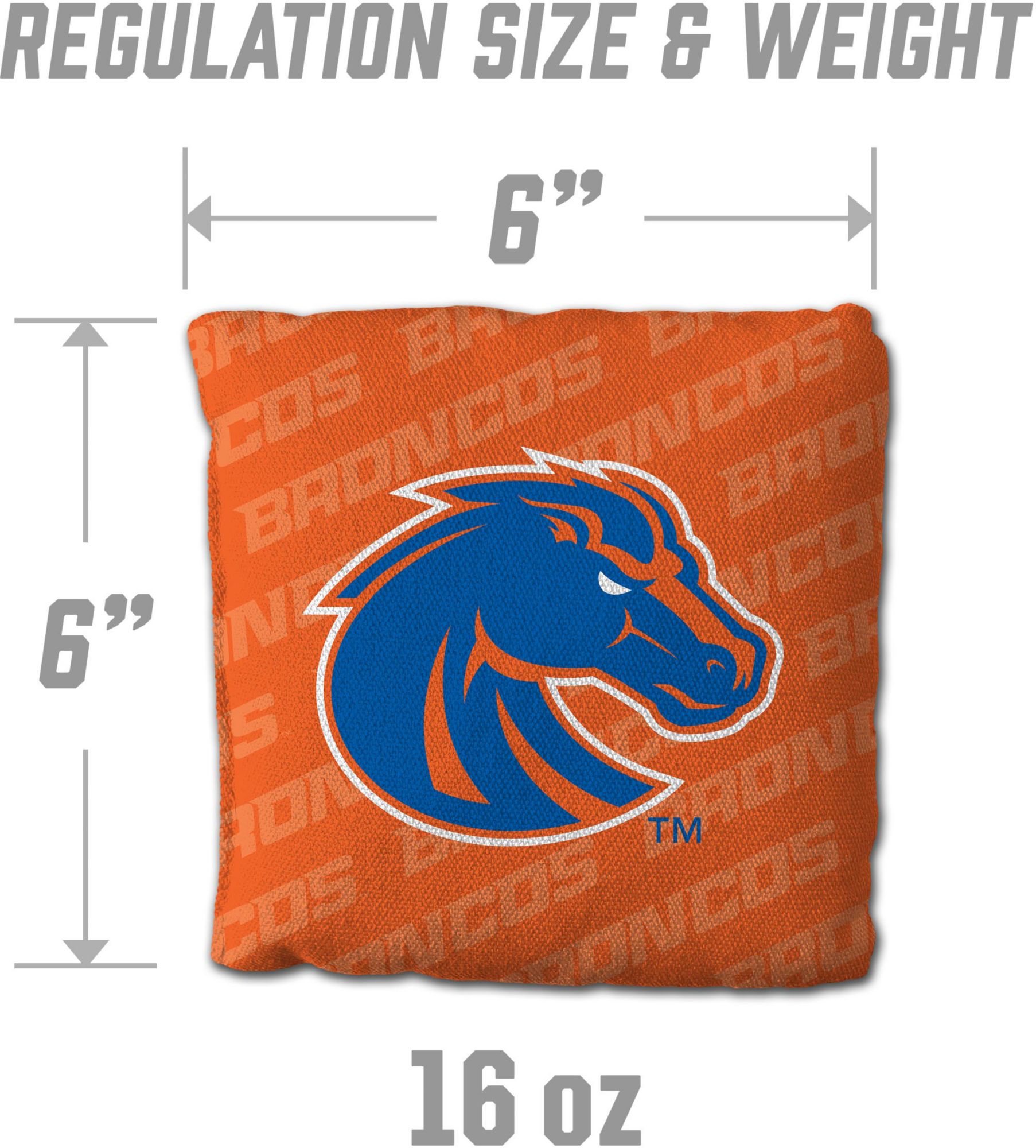 YouTheFan Boise State Broncos Orange 4-Pack Cornhole Bean Bag Set product image