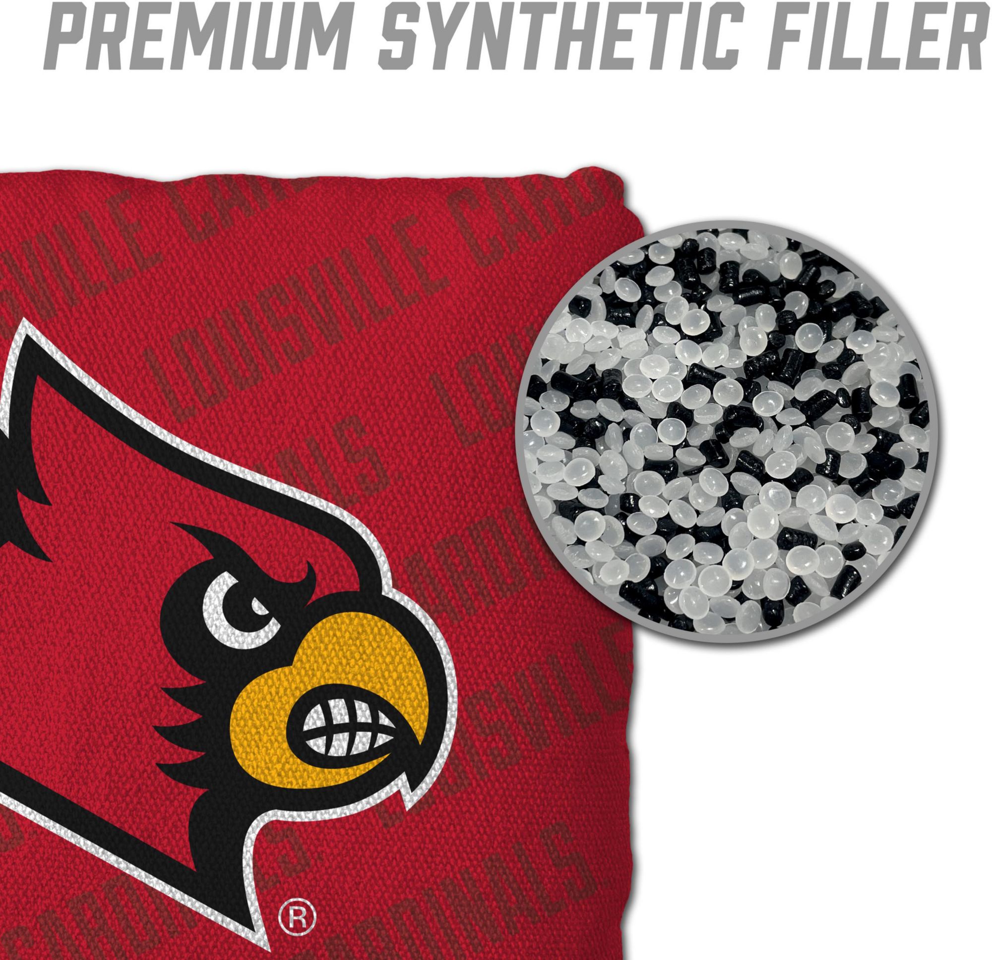 YouTheFan Louisville Cardinals Red 4-Pack Cornhole Bean Bag Set product image