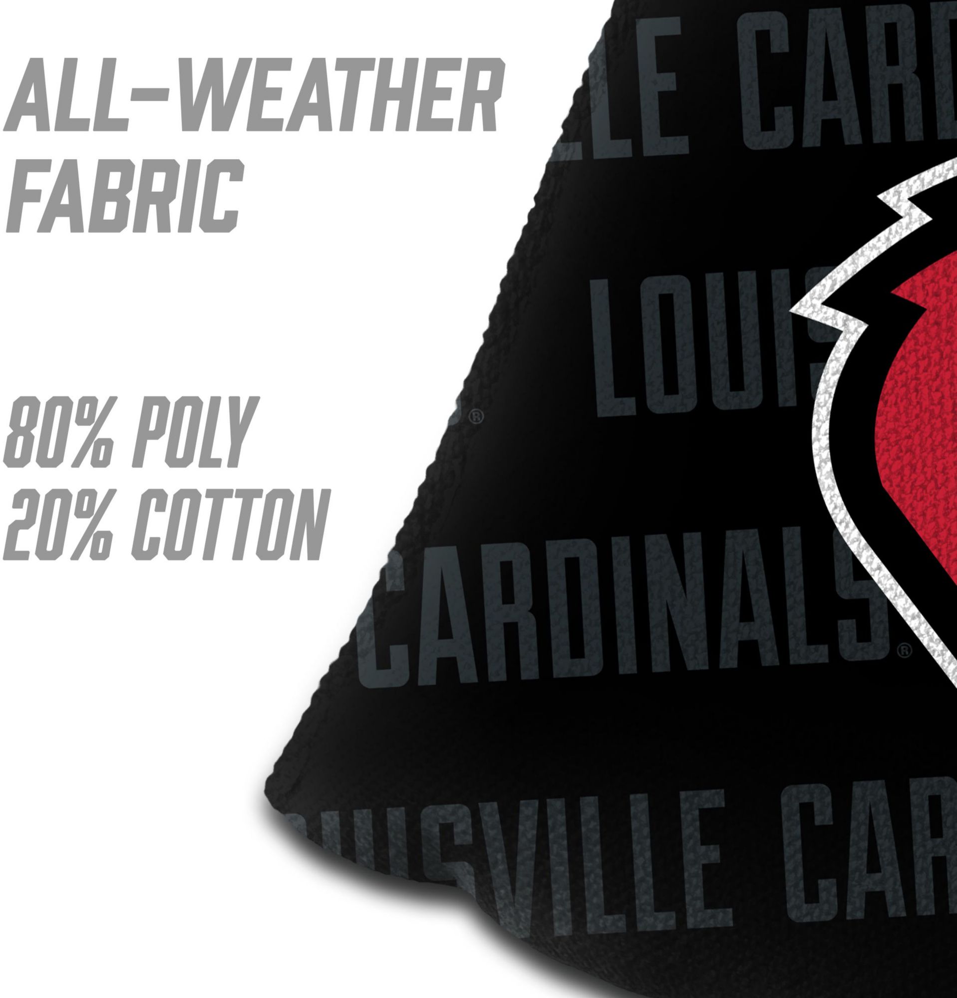 YouTheFan Louisville Cardinals Black 4-Pack Cornhole Bean Bag Set product image