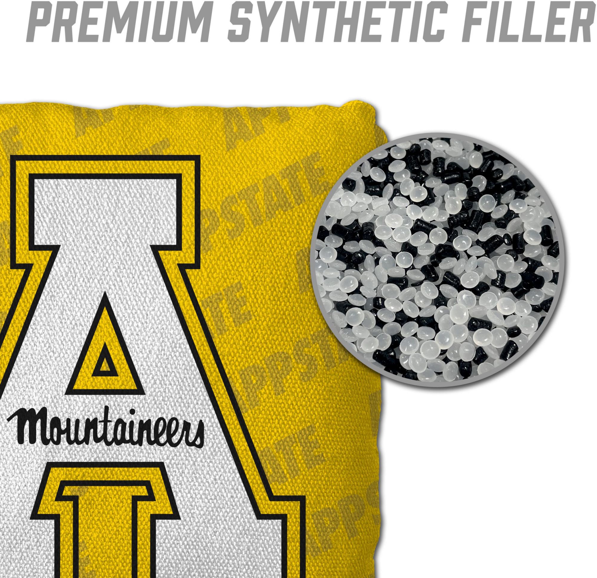 YouTheFan Appalachian State Mountaineers Yellow 4-Pack Cornhole Bean Bag Set product image