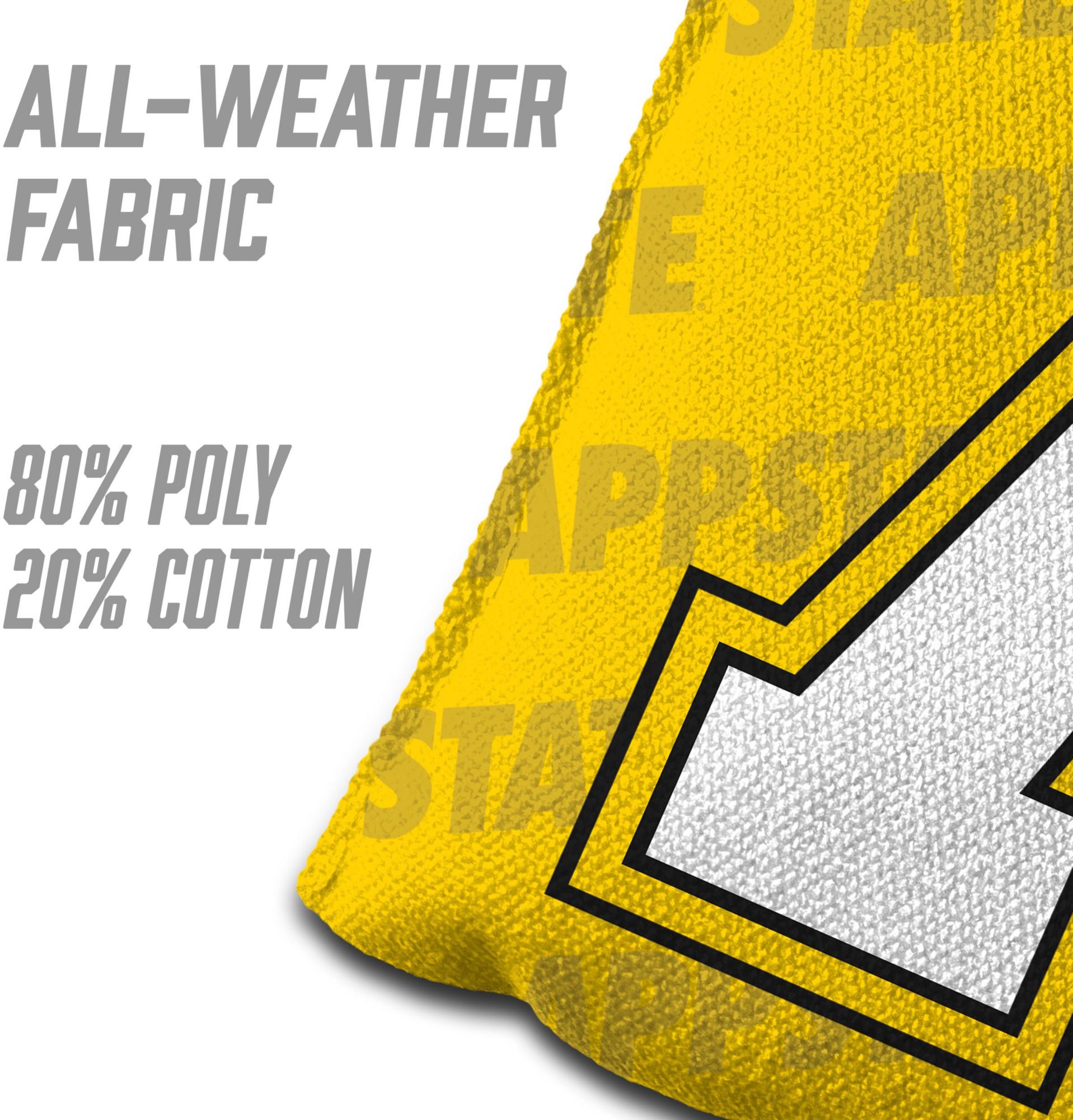 YouTheFan Appalachian State Mountaineers Yellow 4-Pack Cornhole Bean Bag Set product image