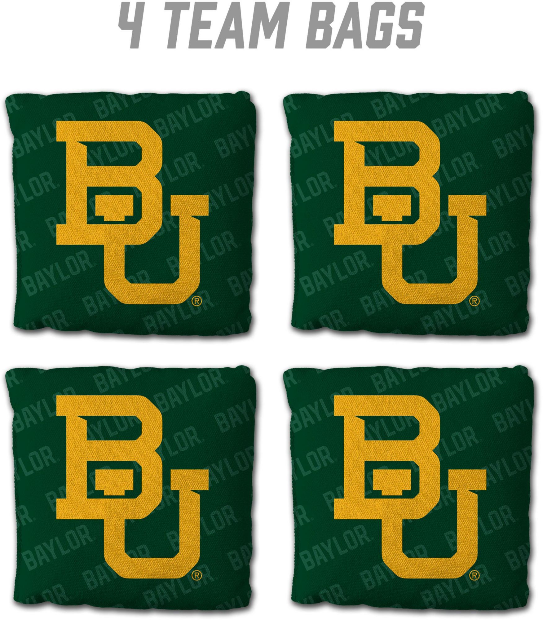 YouTheFan Baylor Bears Green 4-Pack Cornhole Bean Bag Set product image