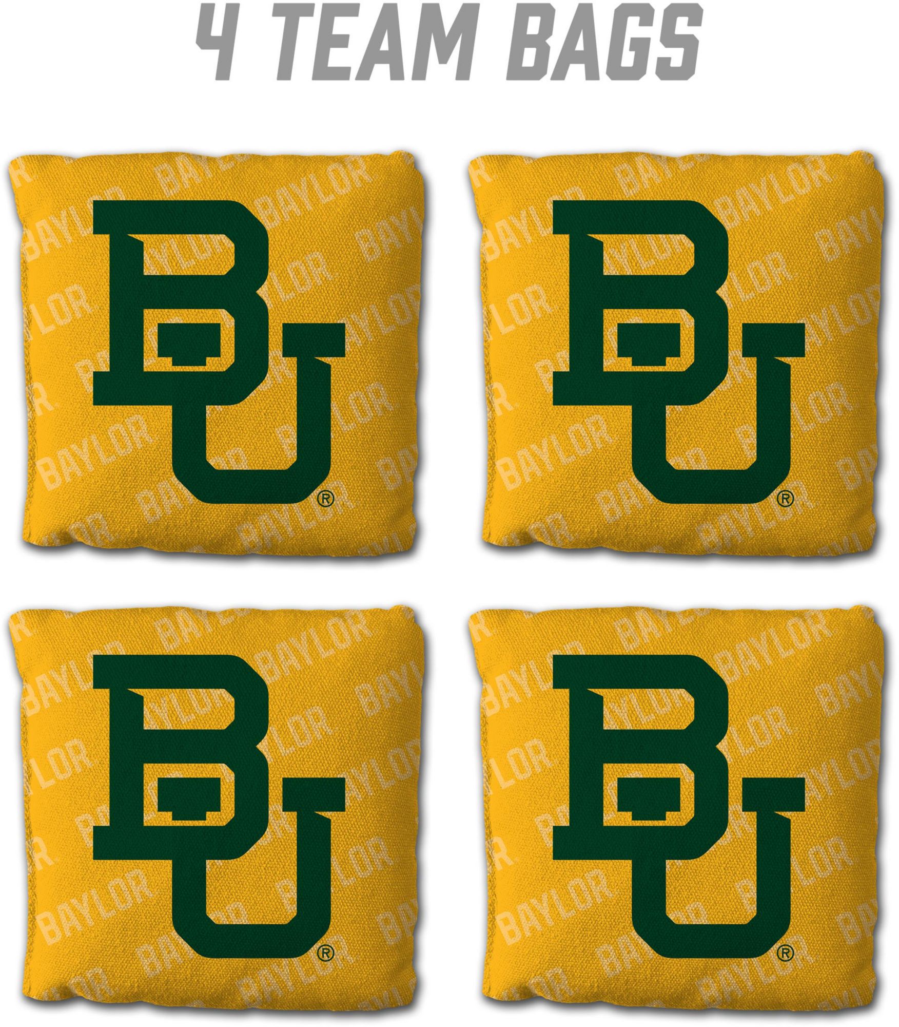 YouTheFan Baylor Bears Yellow 4-Pack Cornhole Bean Bag Set product image