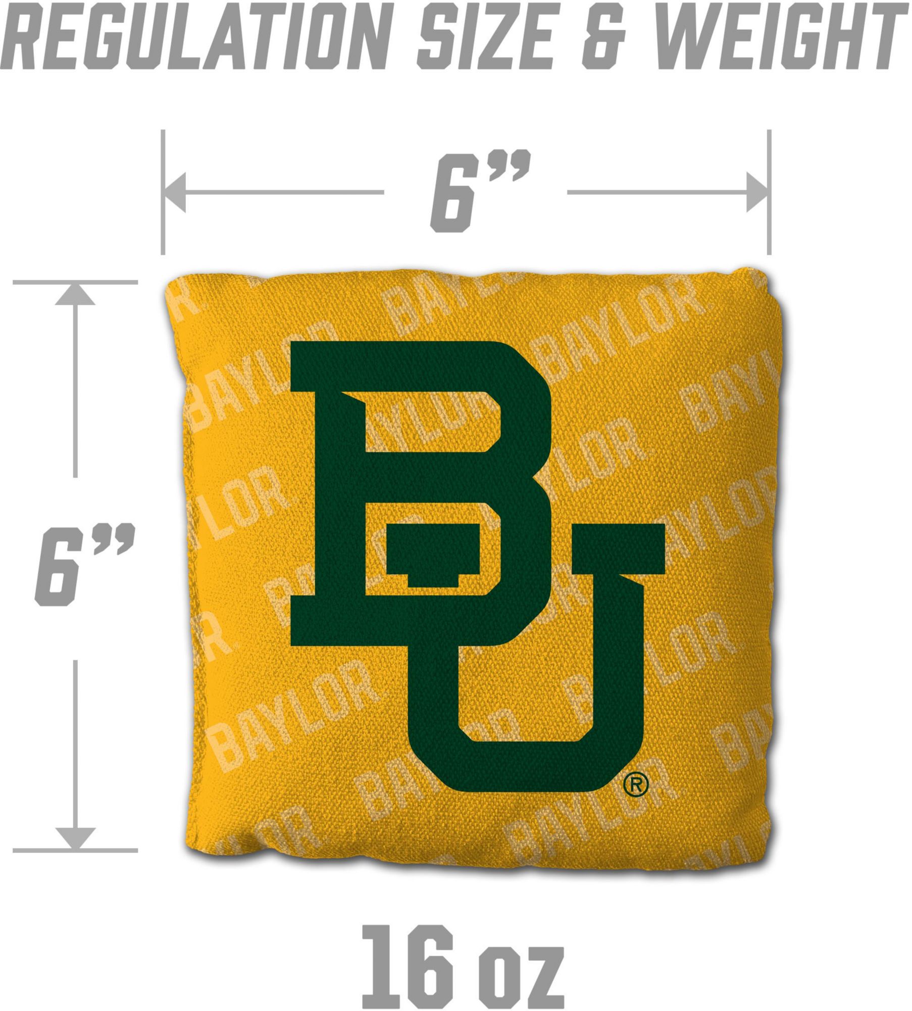 YouTheFan Baylor Bears Yellow 4-Pack Cornhole Bean Bag Set product image