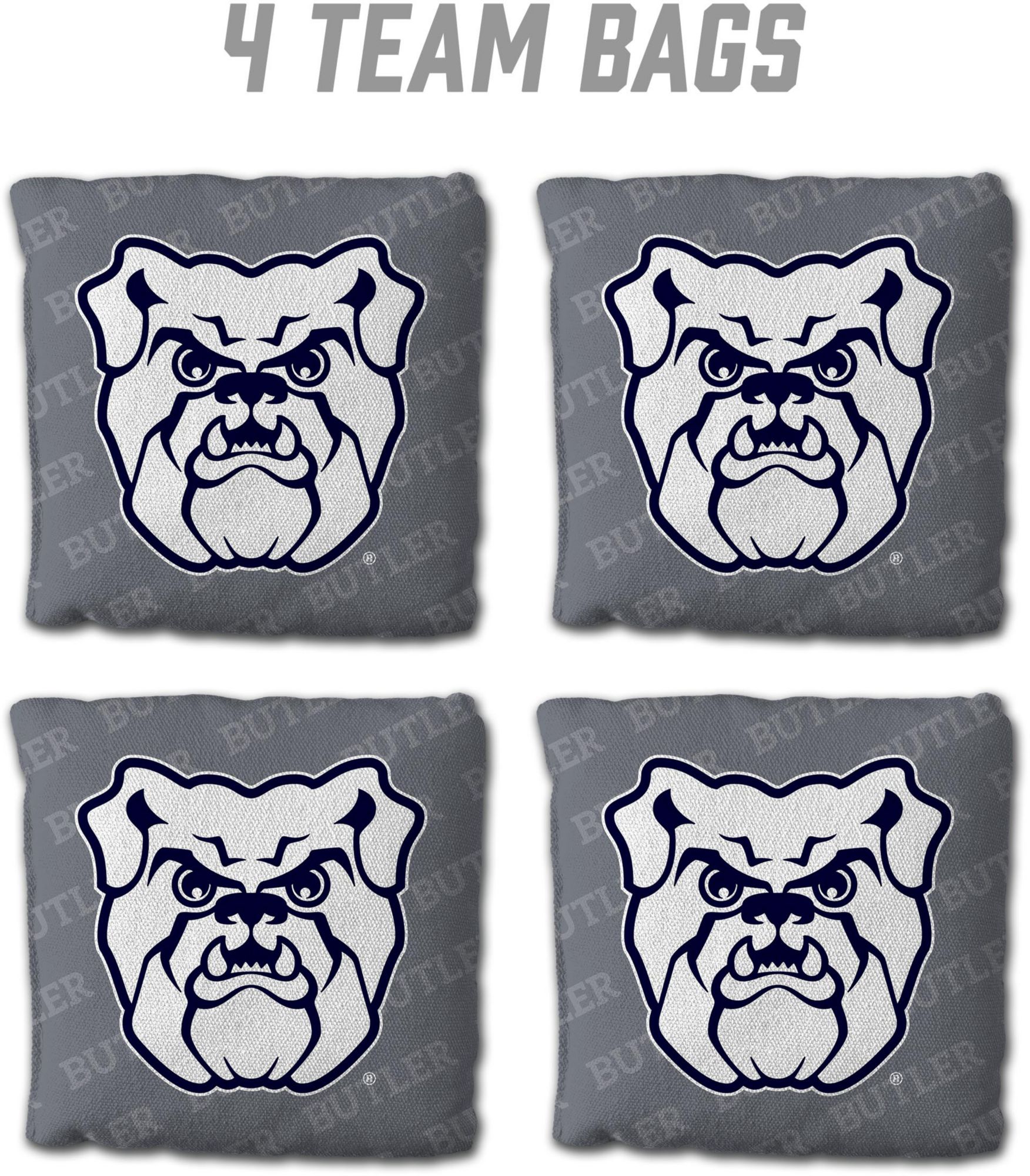 YouTheFan Butler Bulldogs Grey 4-Pack Cornhole Bean Bag Set product image