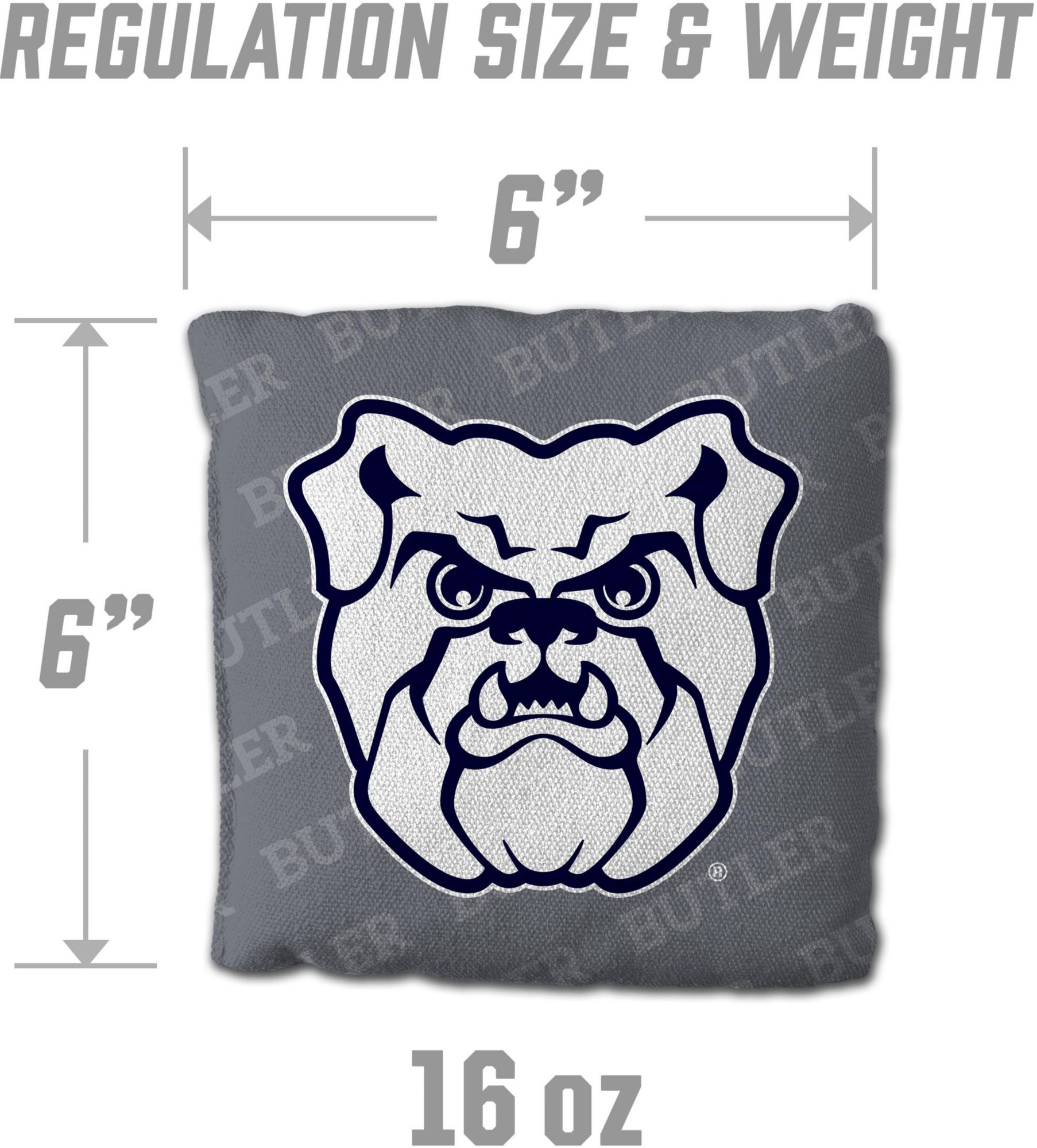 YouTheFan Butler Bulldogs Grey 4-Pack Cornhole Bean Bag Set product image