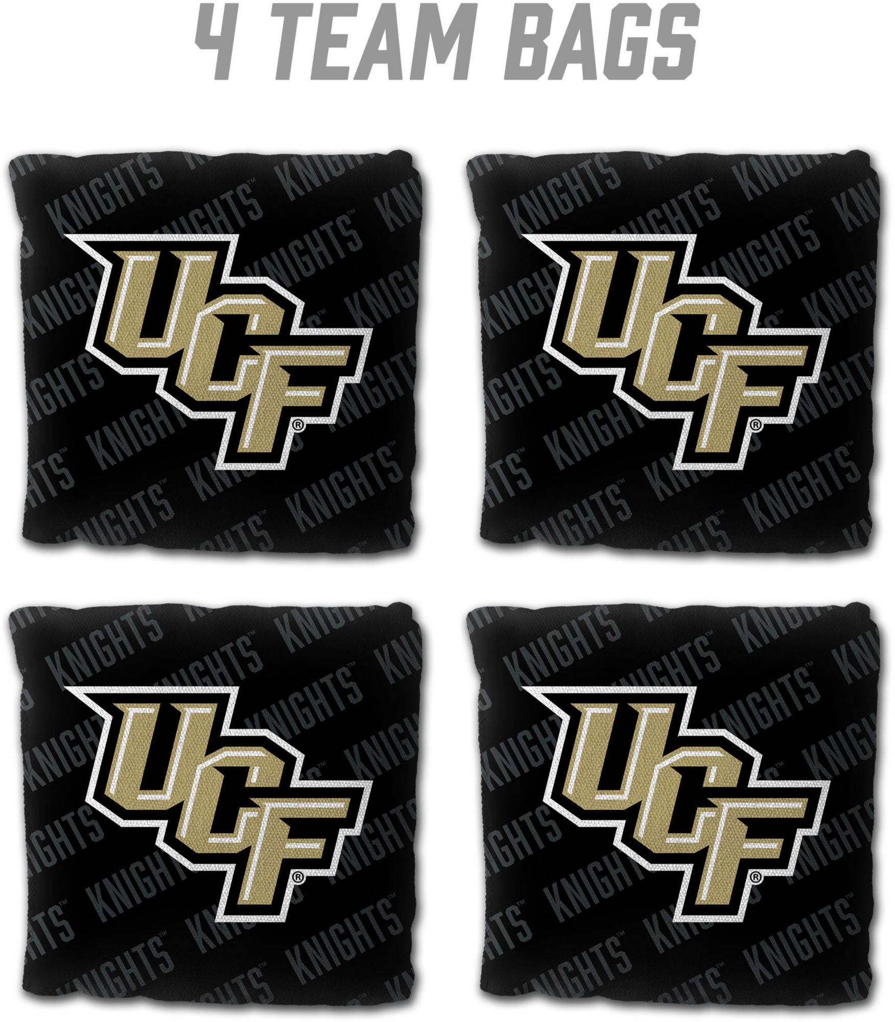 YouTheFan UCF Knights Black 4-Pack Cornhole Bean Bag Set product image