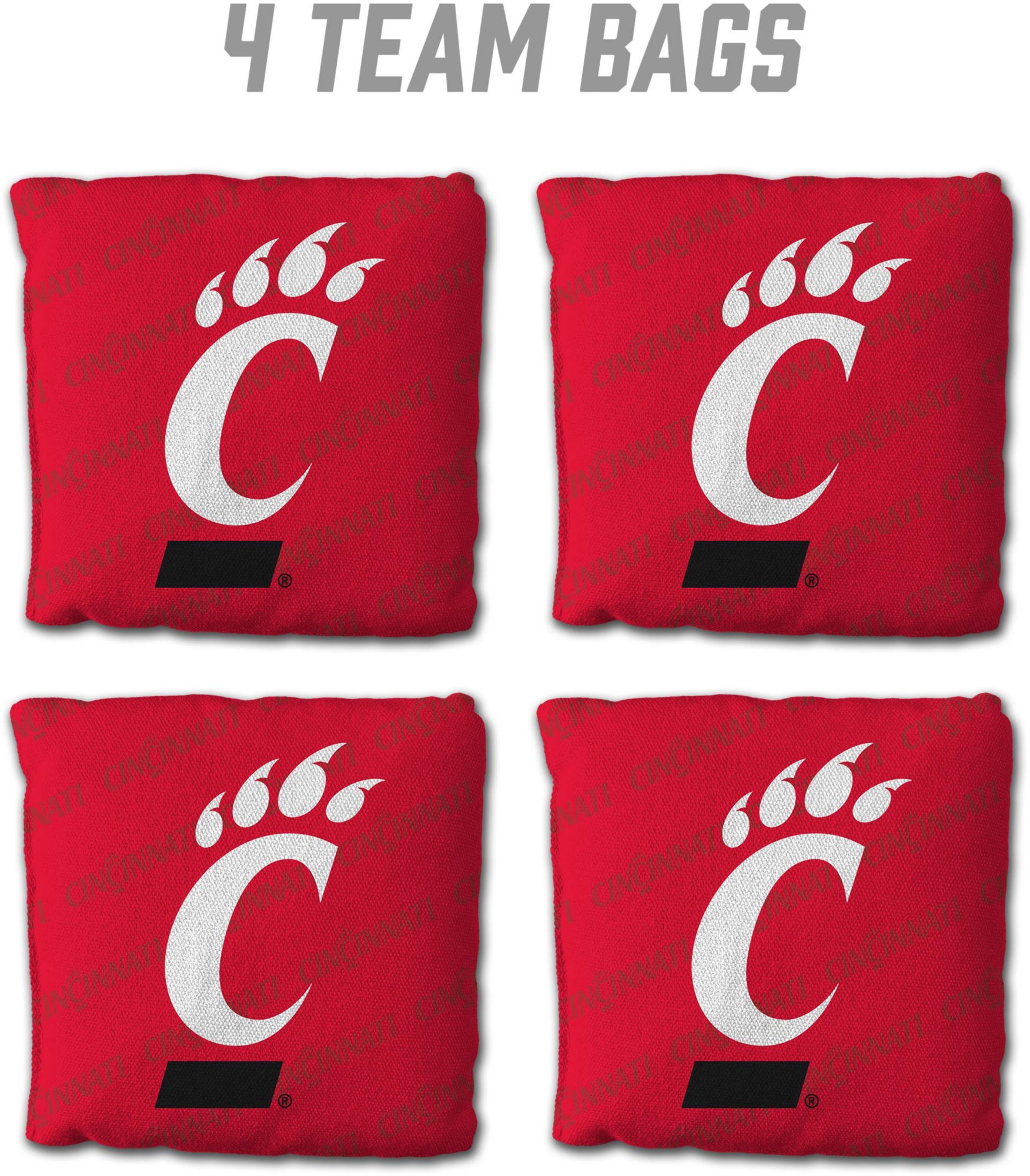 YouTheFan Cincinnati Bearcats Red 4-Pack Cornhole Bean Bag Set product image