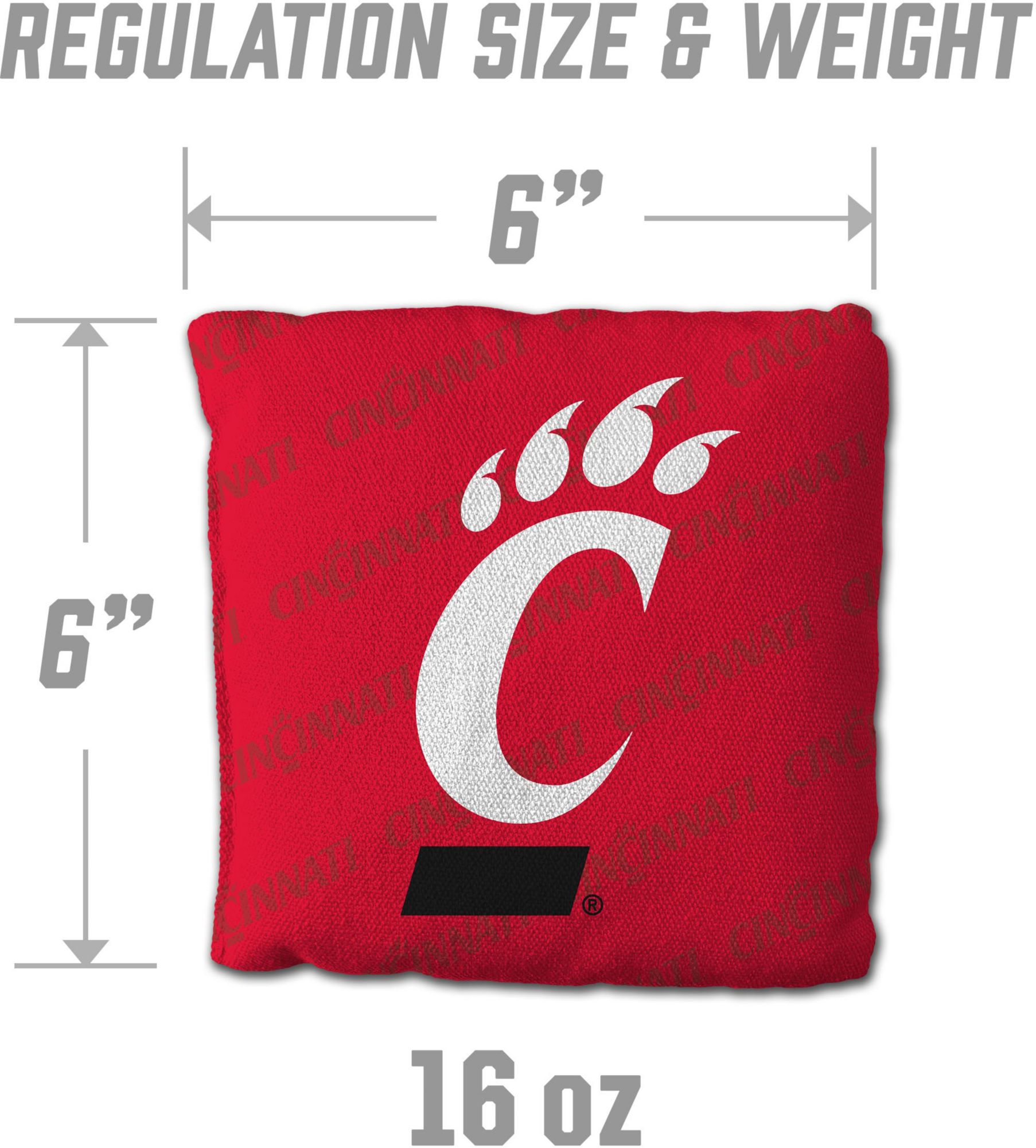 YouTheFan Cincinnati Bearcats Red 4-Pack Cornhole Bean Bag Set product image