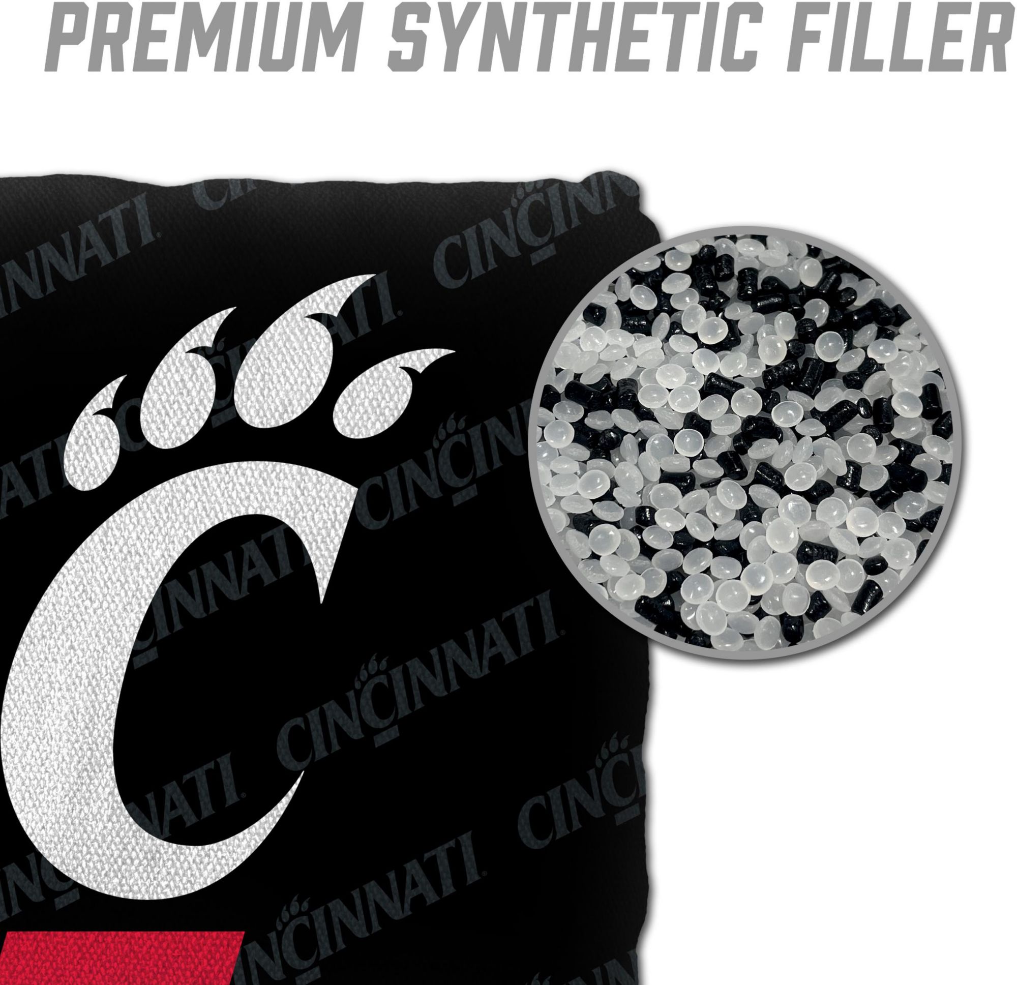 YouTheFan Cincinnati Bearcats Black 4-Pack Cornhole Bean Bag Set product image