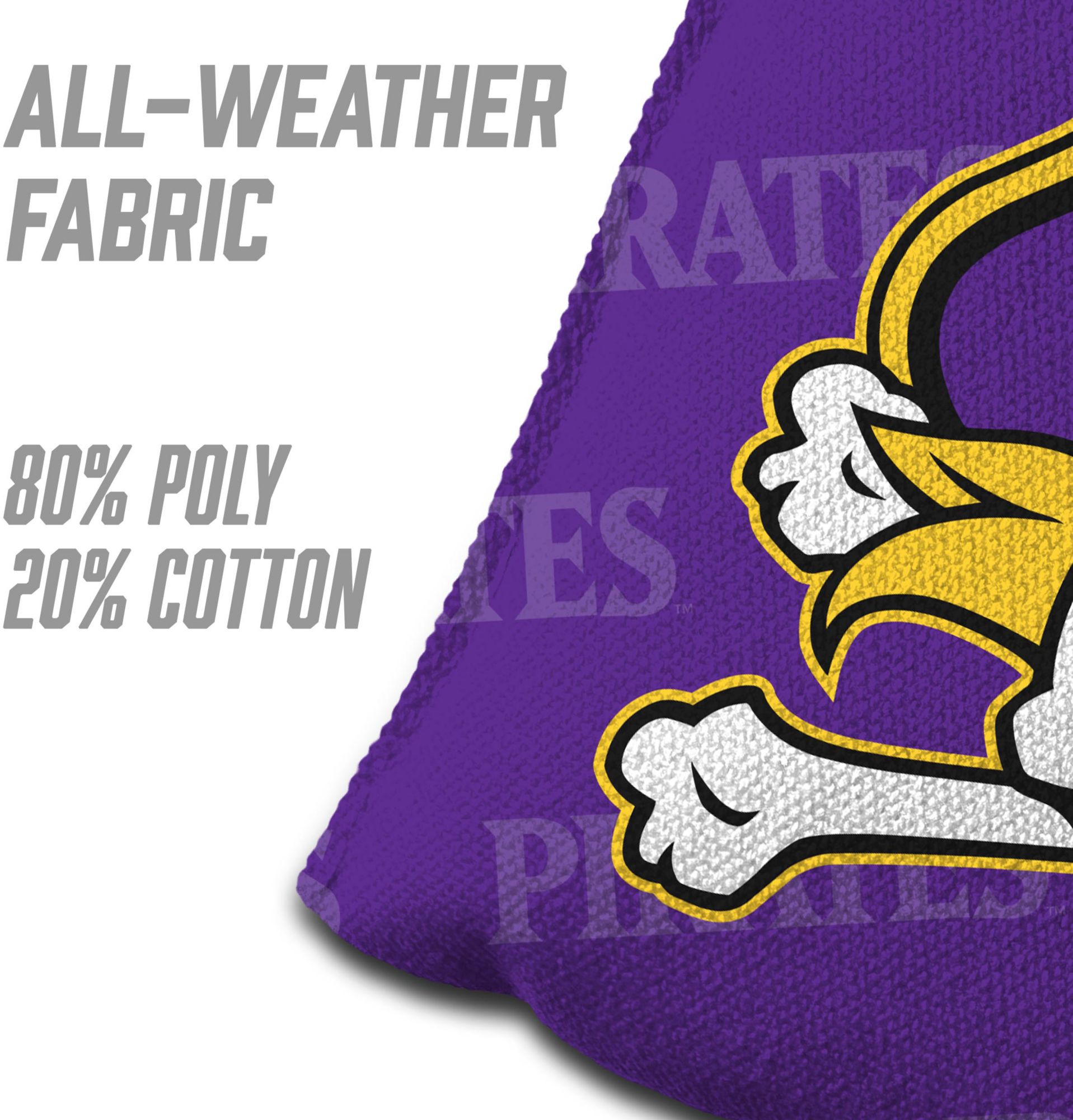 YouTheFan East Carolina Pirates Purple 4-Pack Cornhole Bean Bag Set product image