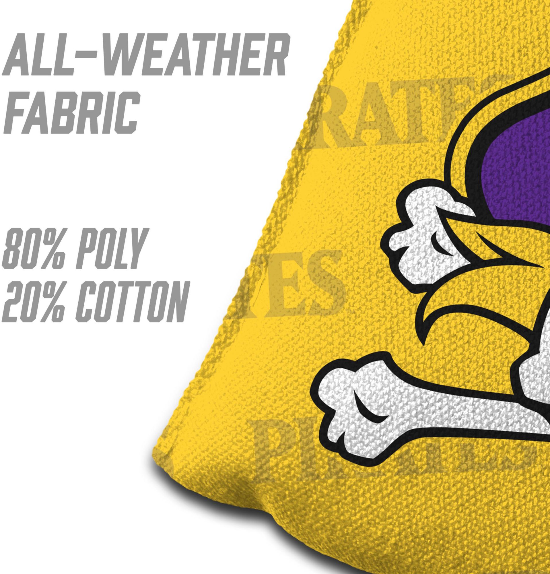 YouTheFan East Carolina Pirates Yellow 4-Pack Cornhole Bean Bag Set product image