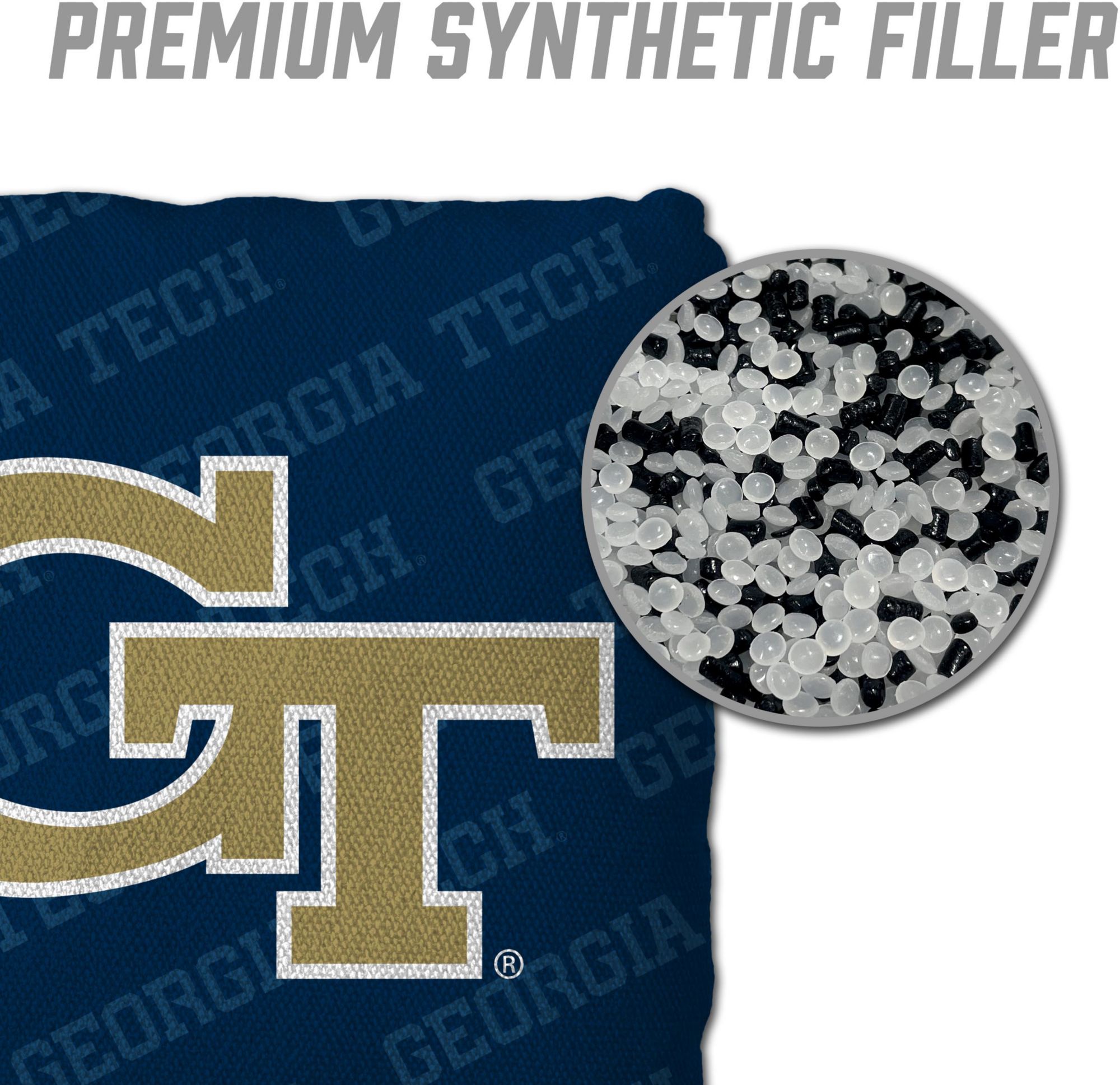YouTheFan Georgia Tech Yellow Jackets Blue 4-Pack Cornhole Bean Bag Set product image