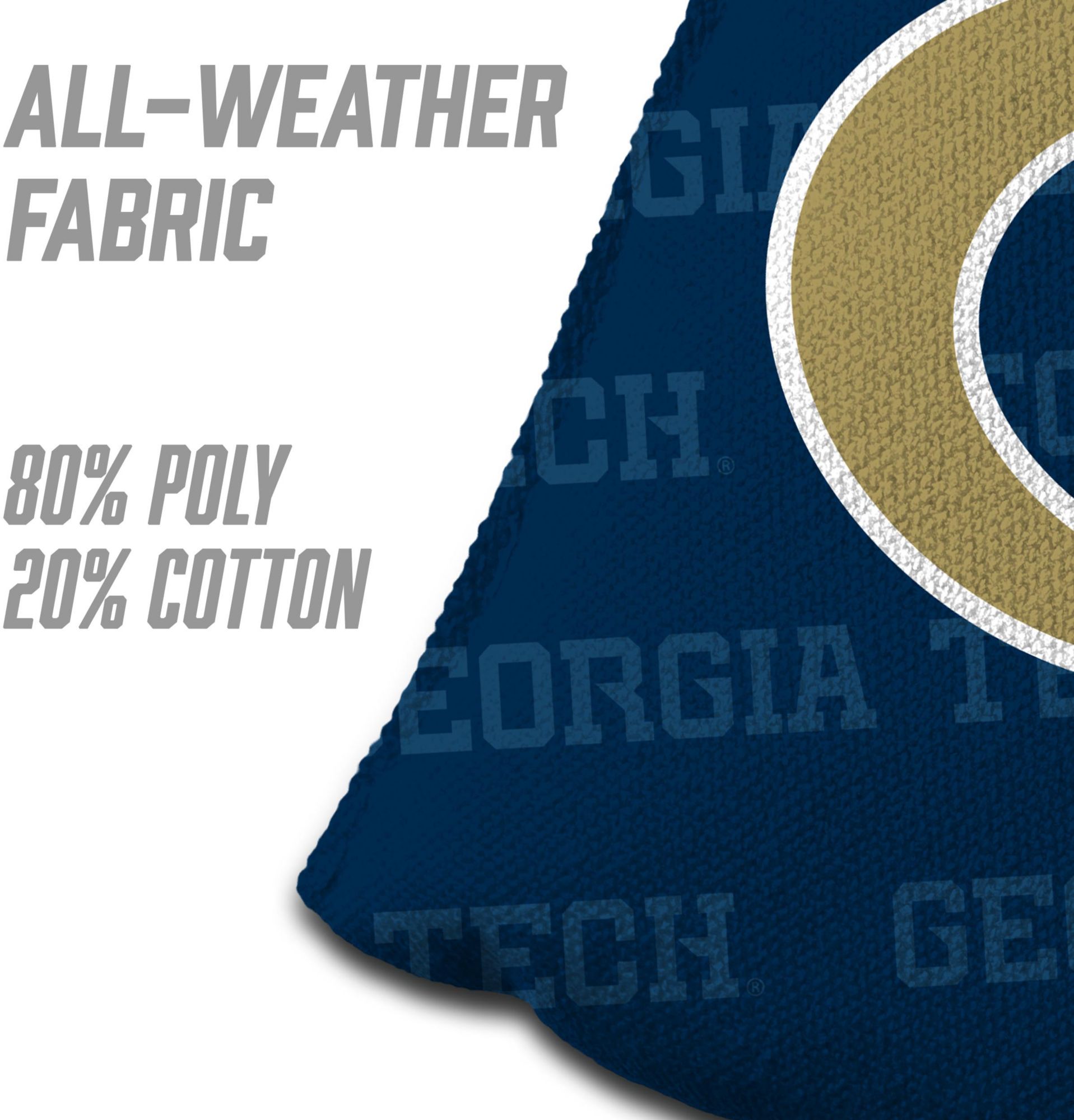 YouTheFan Georgia Tech Yellow Jackets Blue 4-Pack Cornhole Bean Bag Set product image