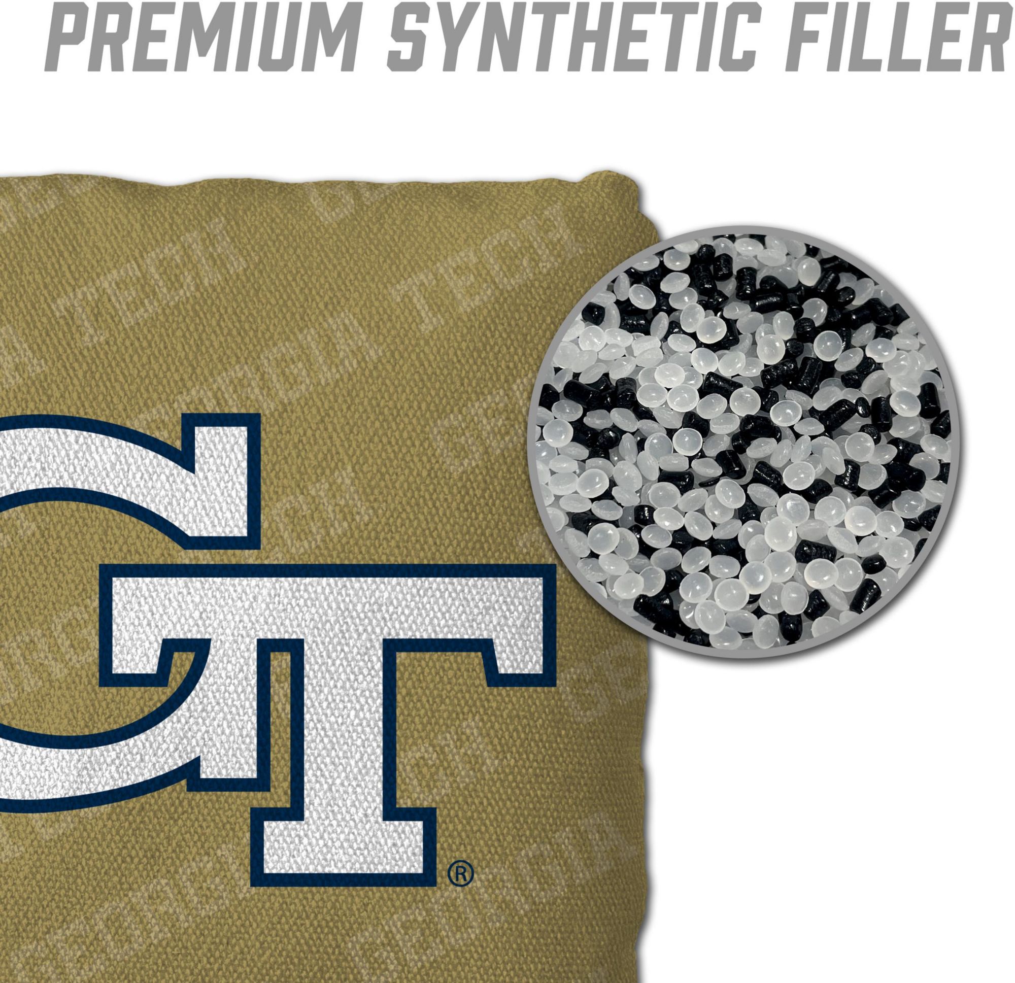 YouTheFan Georgia Tech Yellow Jackets Gold 4-Pack Cornhole Bean Bag Set product image
