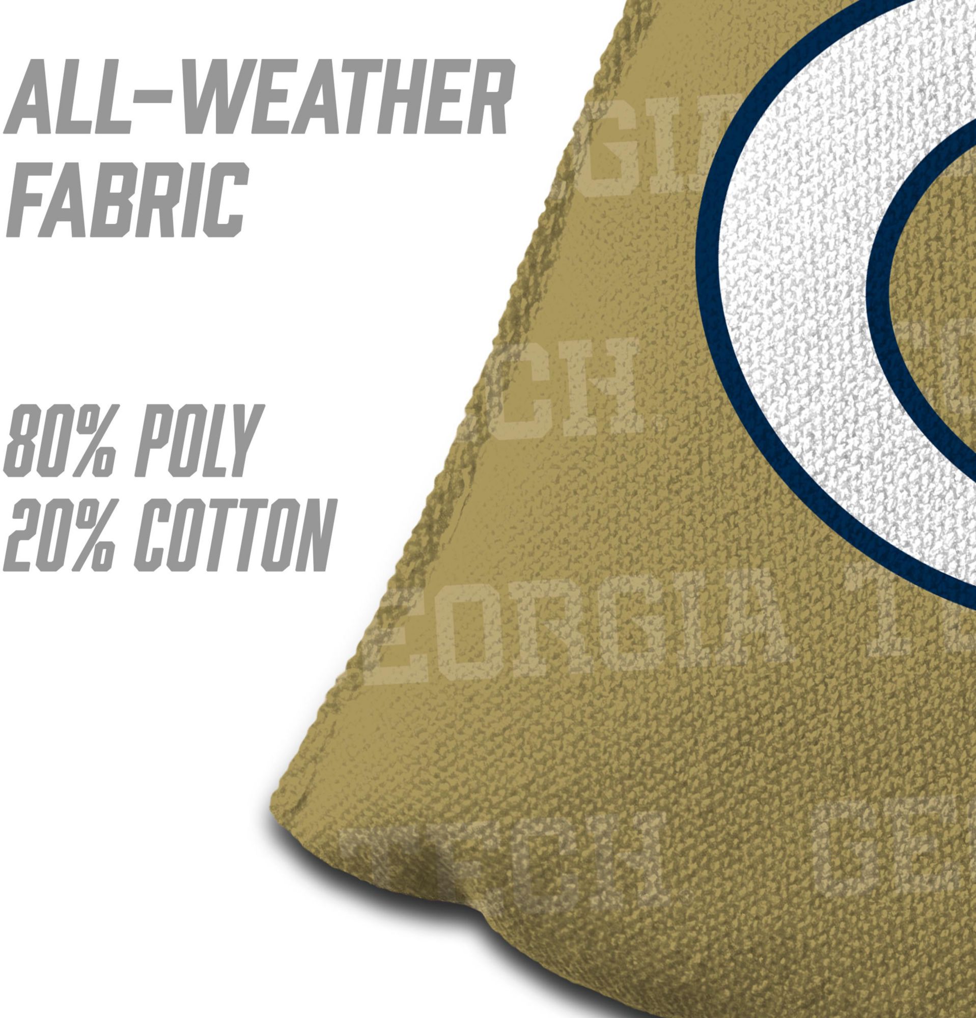 YouTheFan Georgia Tech Yellow Jackets Gold 4-Pack Cornhole Bean Bag Set product image