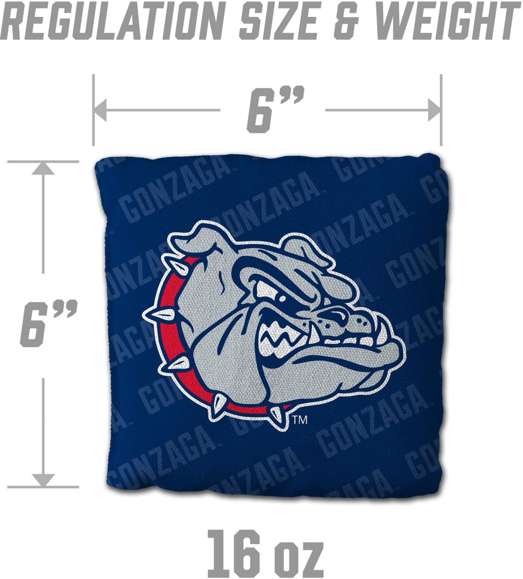 YouTheFan Gonzaga Bulldogs Blue 4-Pack Cornhole Bean Bag Set product image