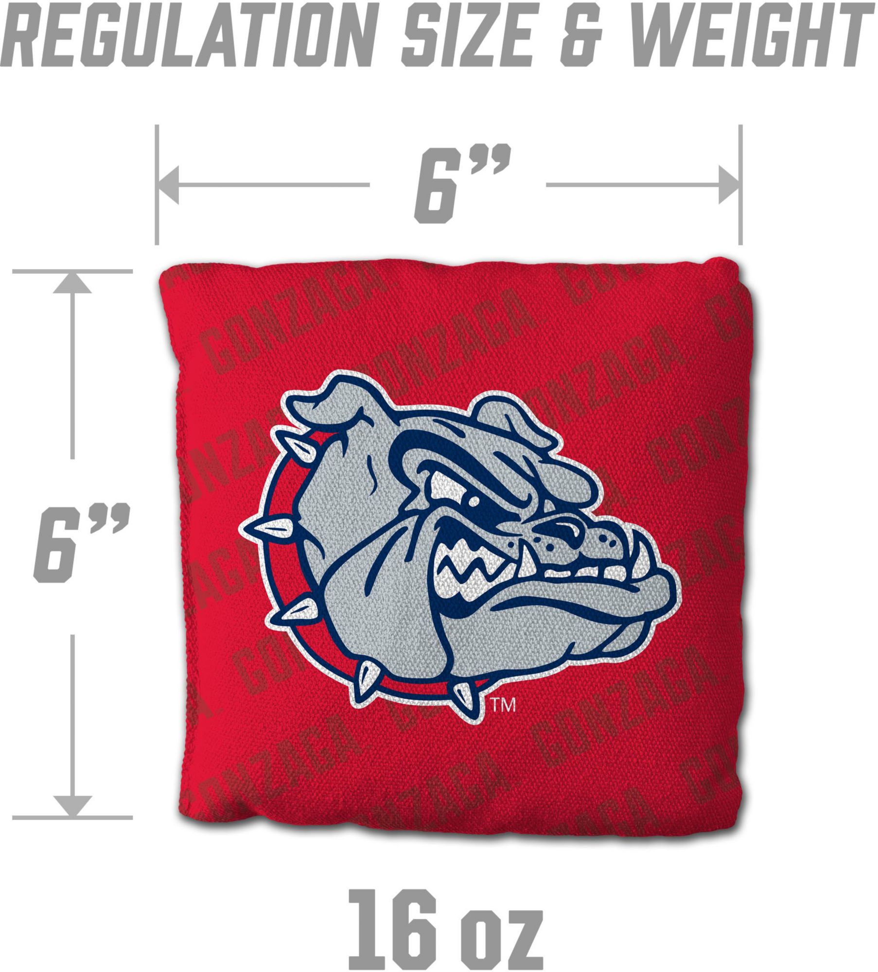 YouTheFan Gonzaga Bulldogs Red 4-Pack Cornhole Bean Bag Set product image