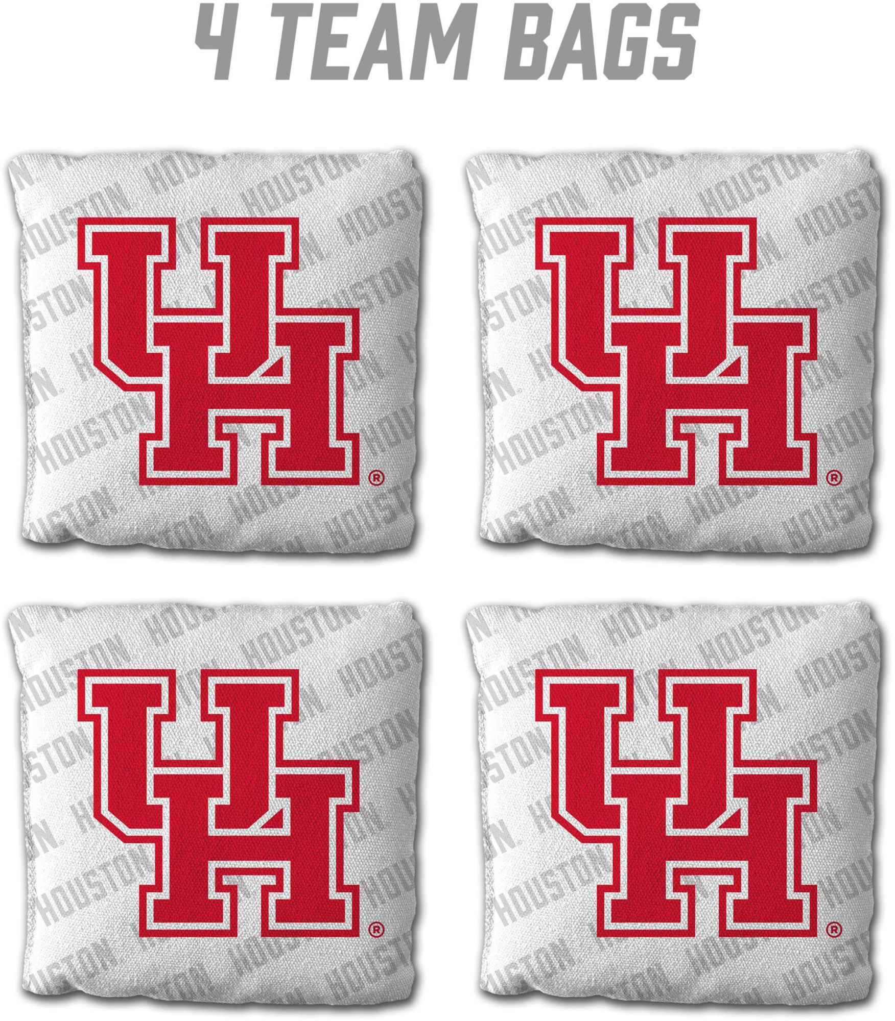 YouTheFan Houston Cougars White 4-Pack Cornhole Bean Bag Set product image