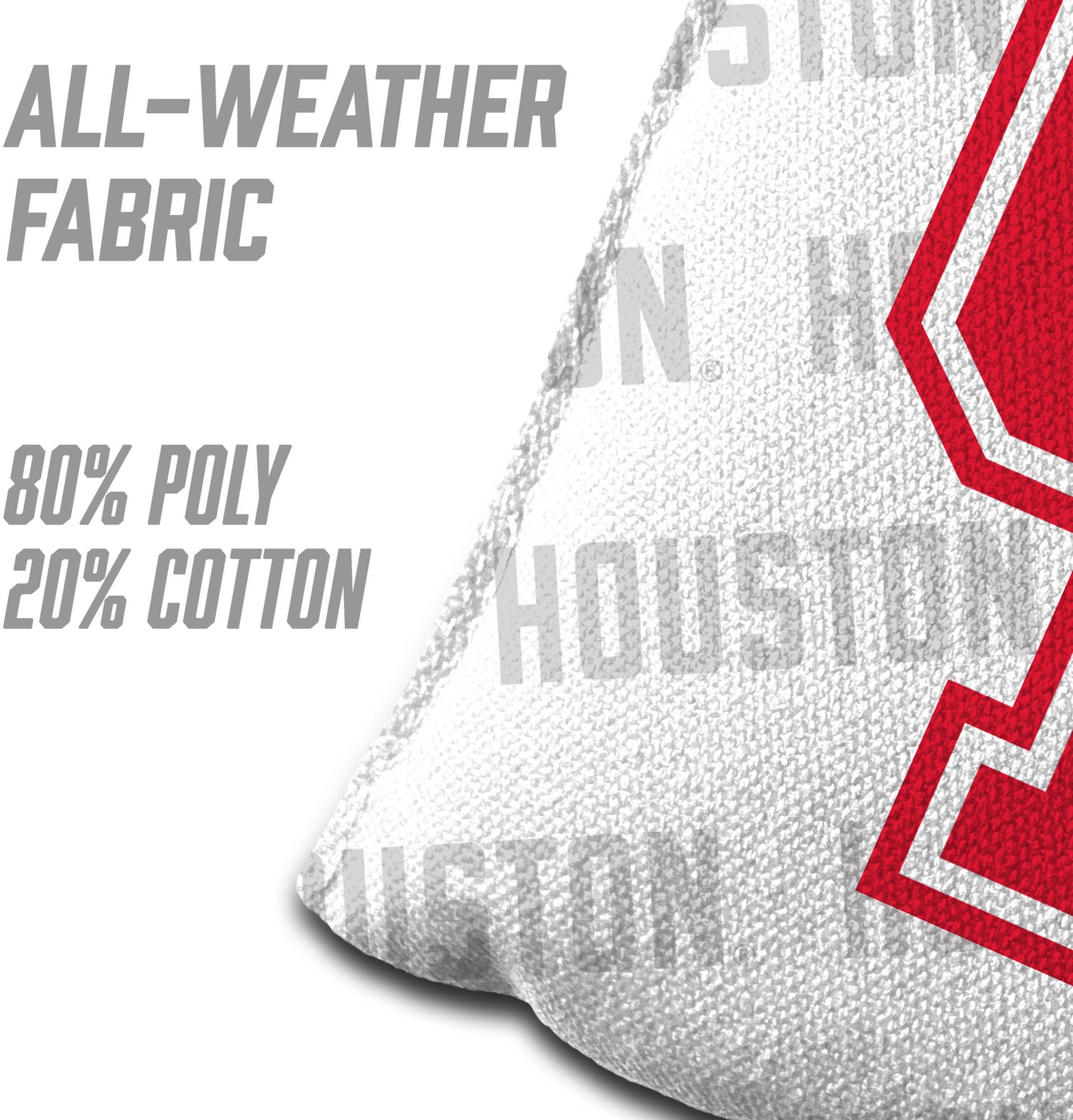 YouTheFan Houston Cougars White 4-Pack Cornhole Bean Bag Set product image