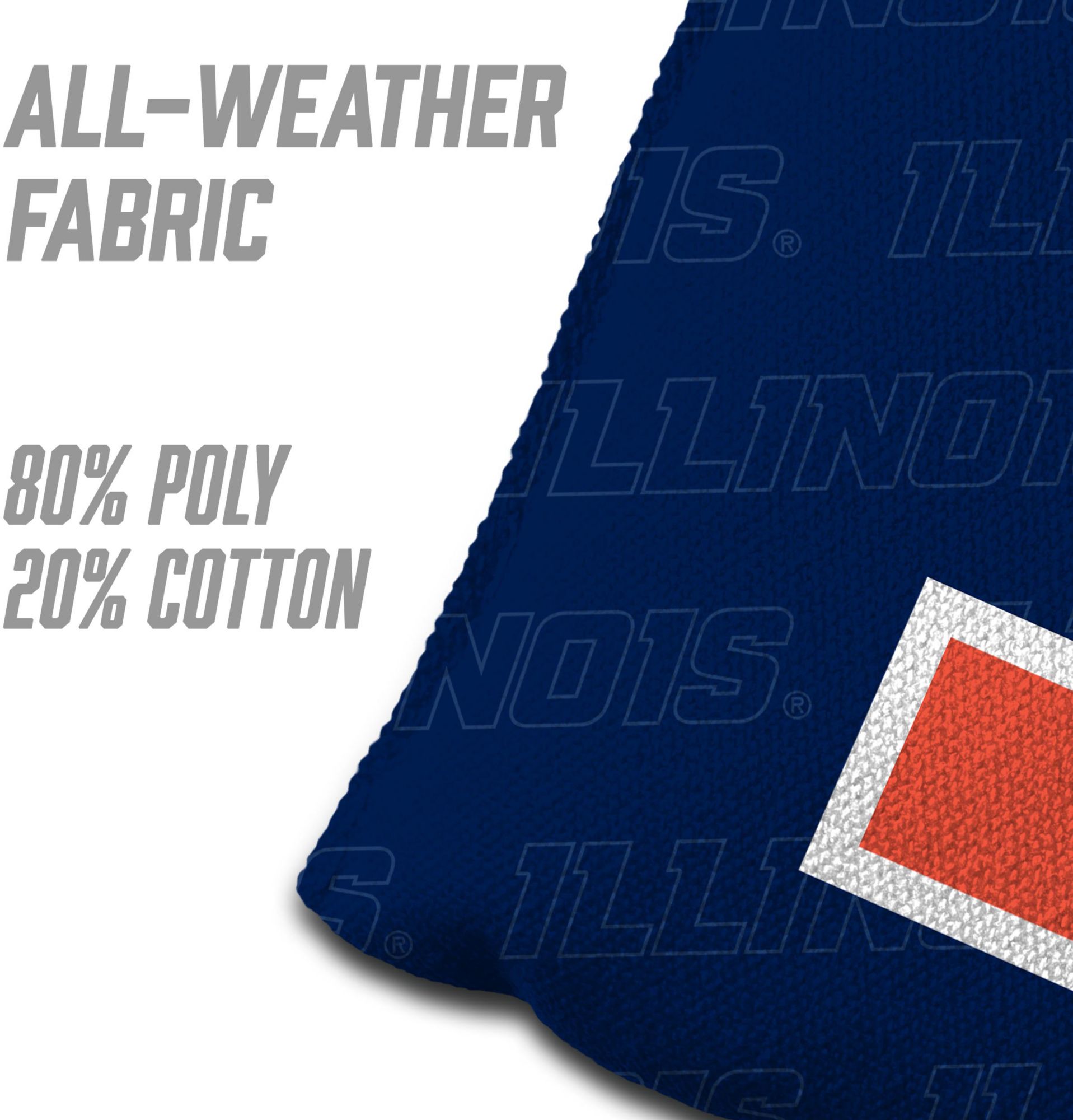 YouTheFan Illinois Fighting Illini Blue 4-Pack Cornhole Bean Bag Set product image