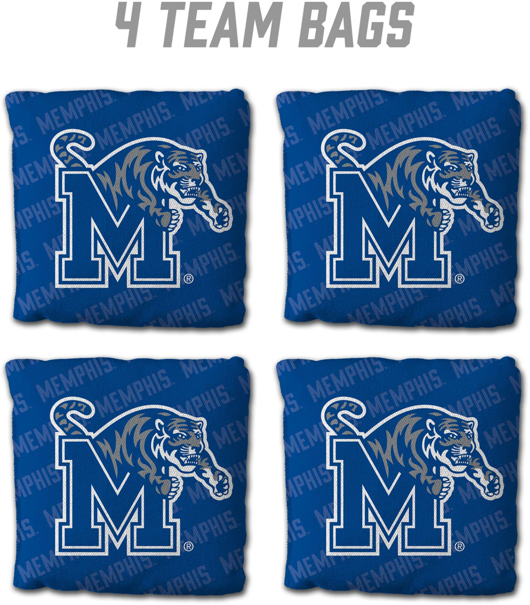 YouTheFan Memphis Tigers Blue 4-Pack Cornhole Bean Bag Set product image