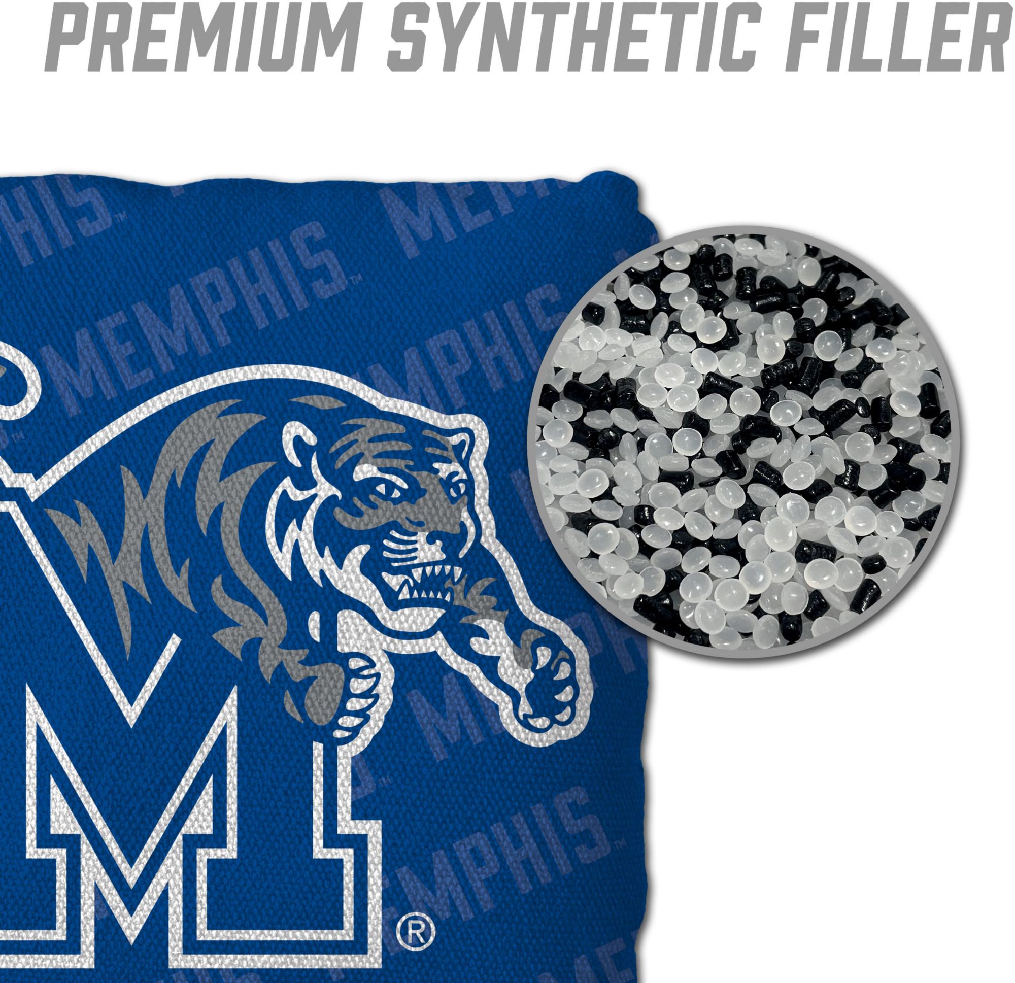 YouTheFan Memphis Tigers Blue 4-Pack Cornhole Bean Bag Set product image