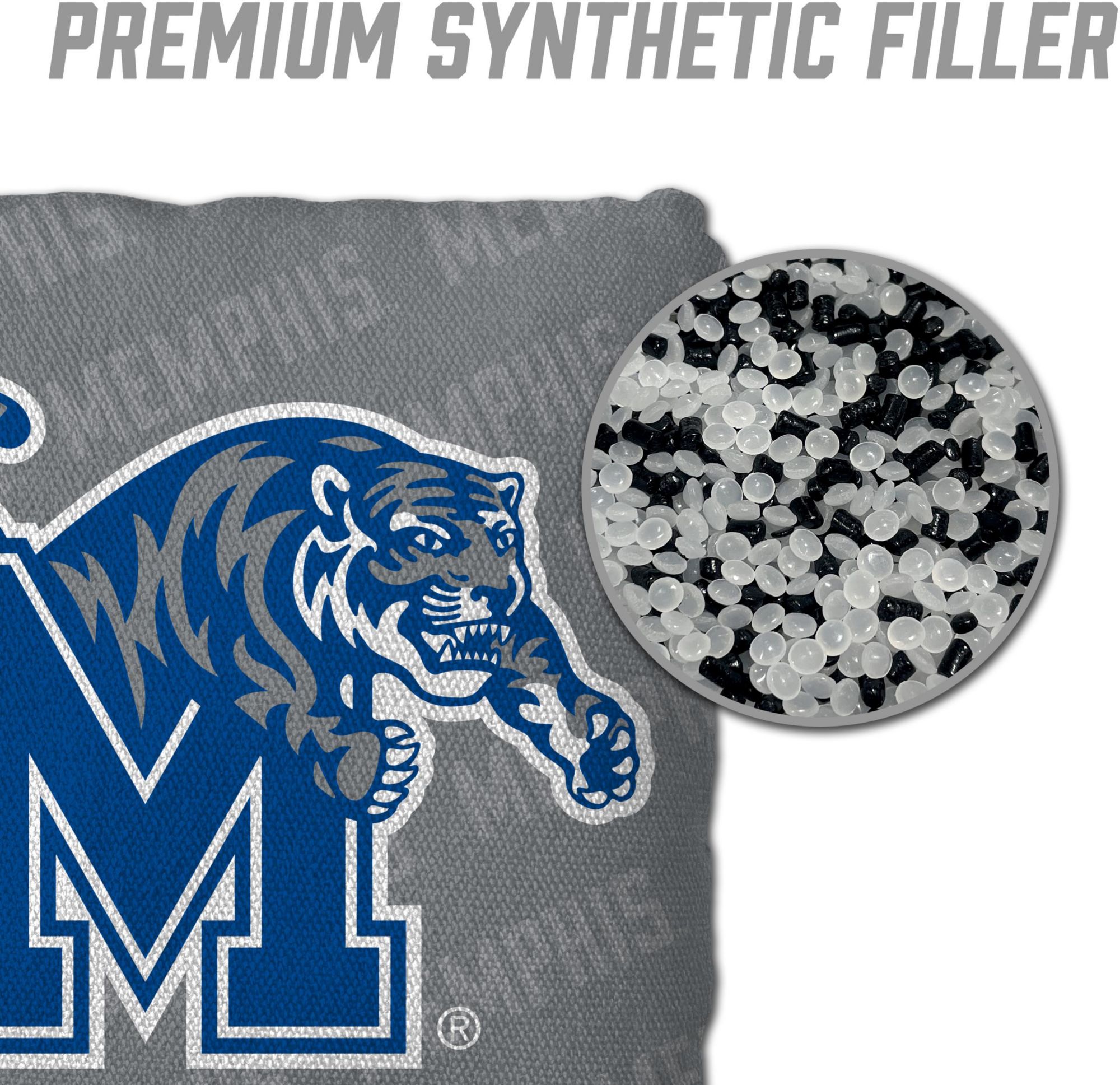 YouTheFan Memphis Tigers Grey 4-Pack Cornhole Bean Bag Set product image