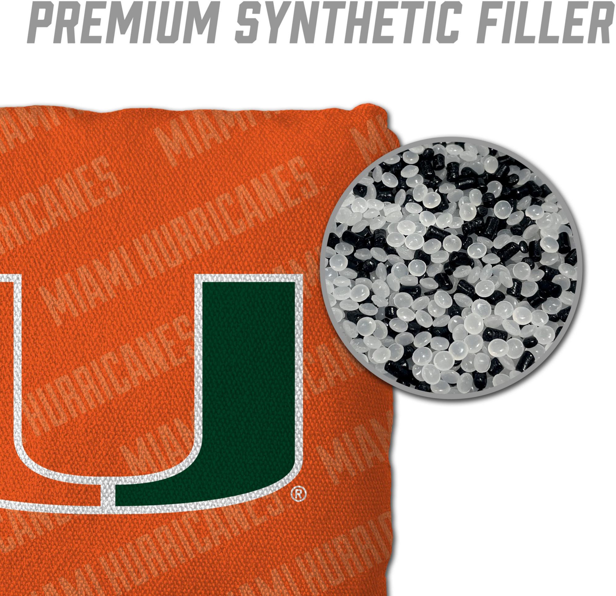 YouTheFan Miami (FL) Hurricanes Orange 4-Pack Cornhole Bean Bag Set product image