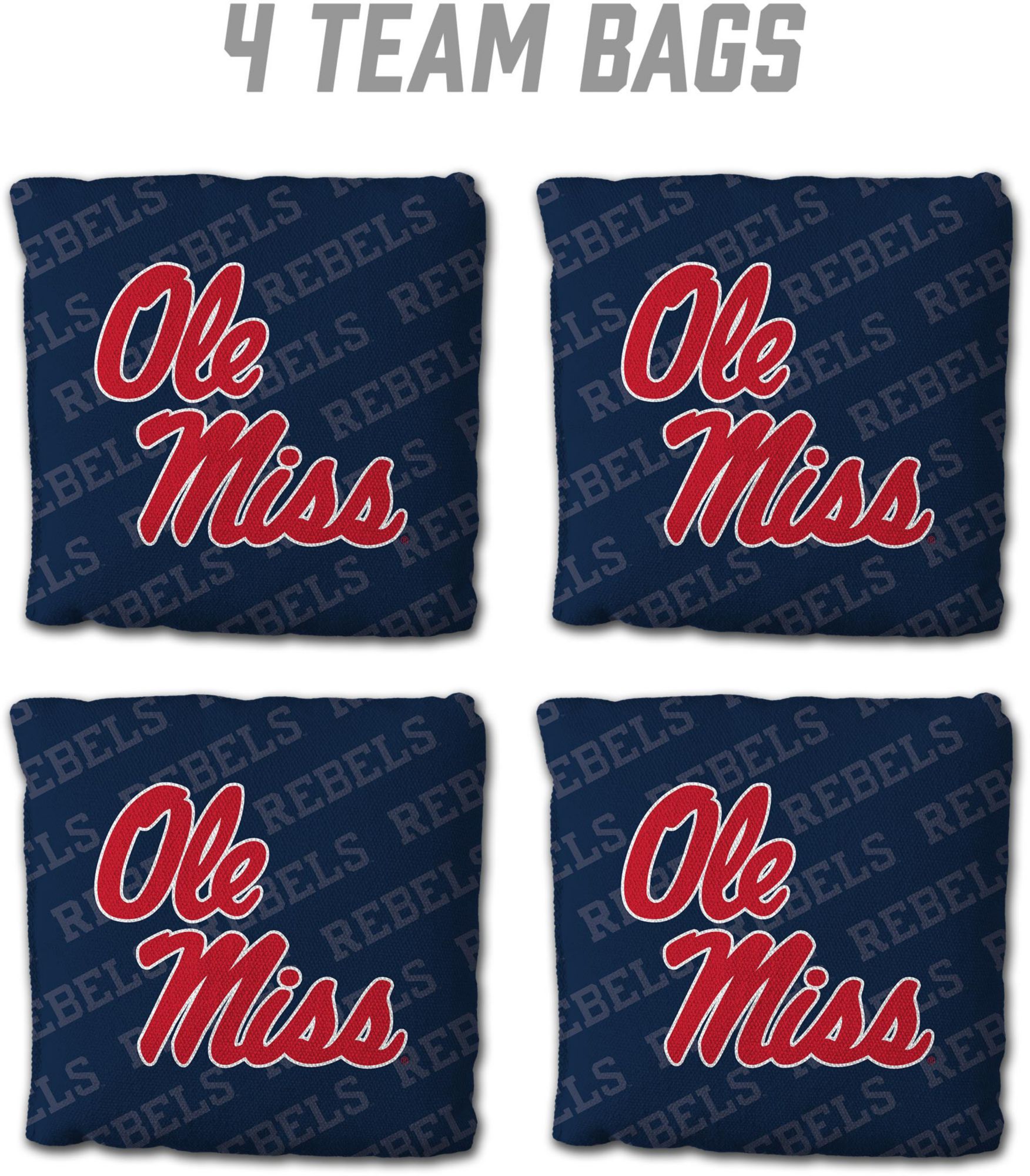 YouTheFan Mississippi College Choctaws Blue 4-Pack Cornhole Bean Bag Set product image