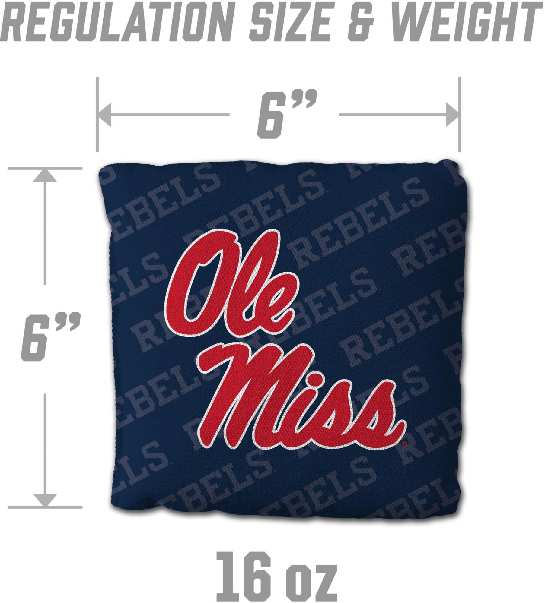 YouTheFan Mississippi College Choctaws Blue 4-Pack Cornhole Bean Bag Set product image