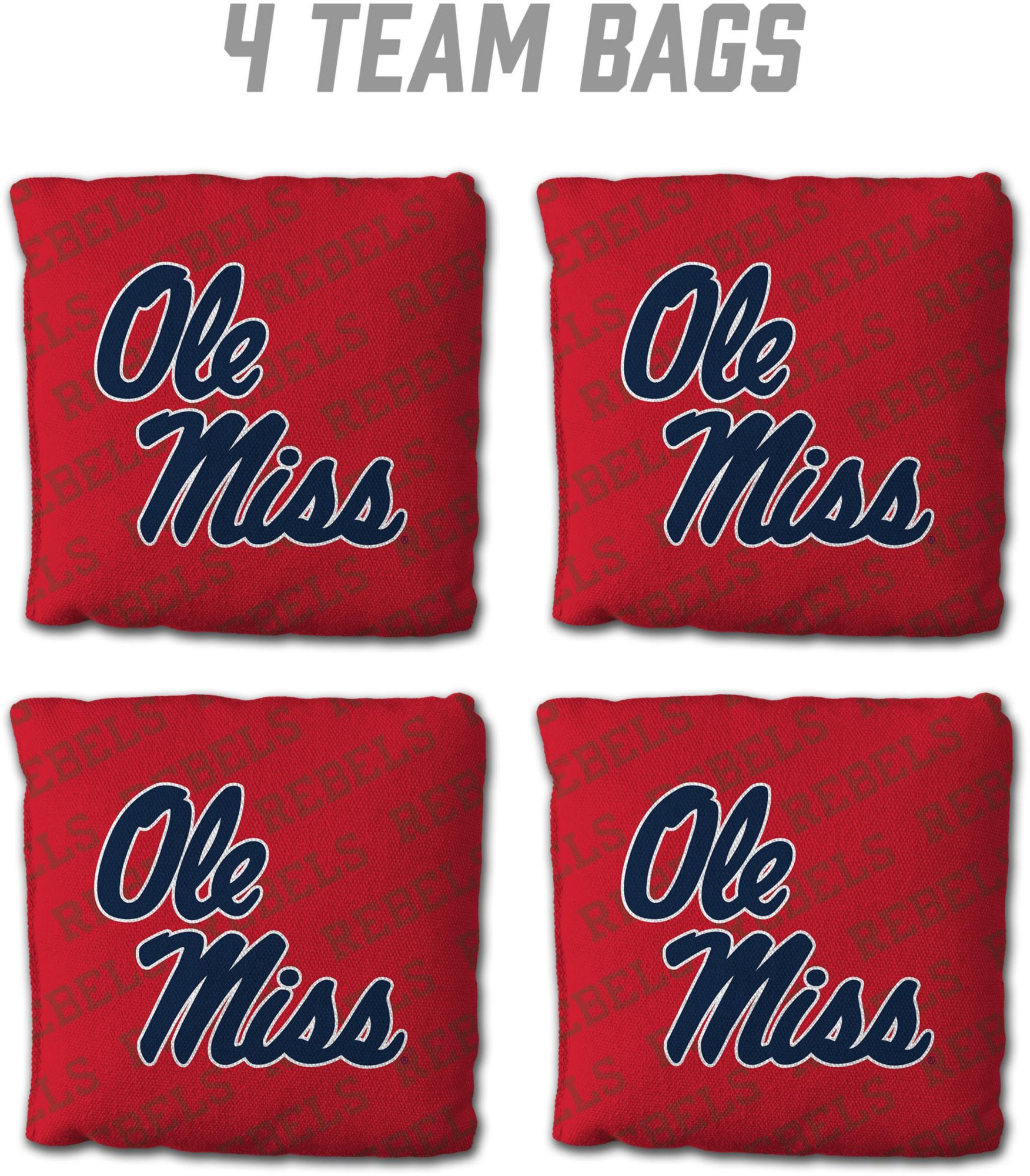 YouTheFan Mississippi College Choctaws Red 4-Pack Cornhole Bean Bag Set product image