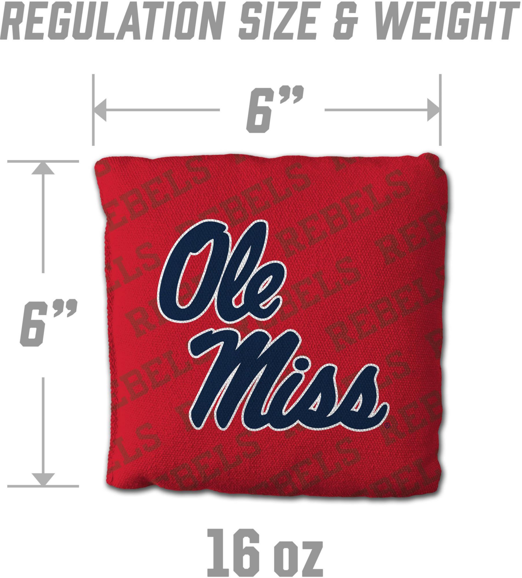 YouTheFan Mississippi College Choctaws Red 4-Pack Cornhole Bean Bag Set product image