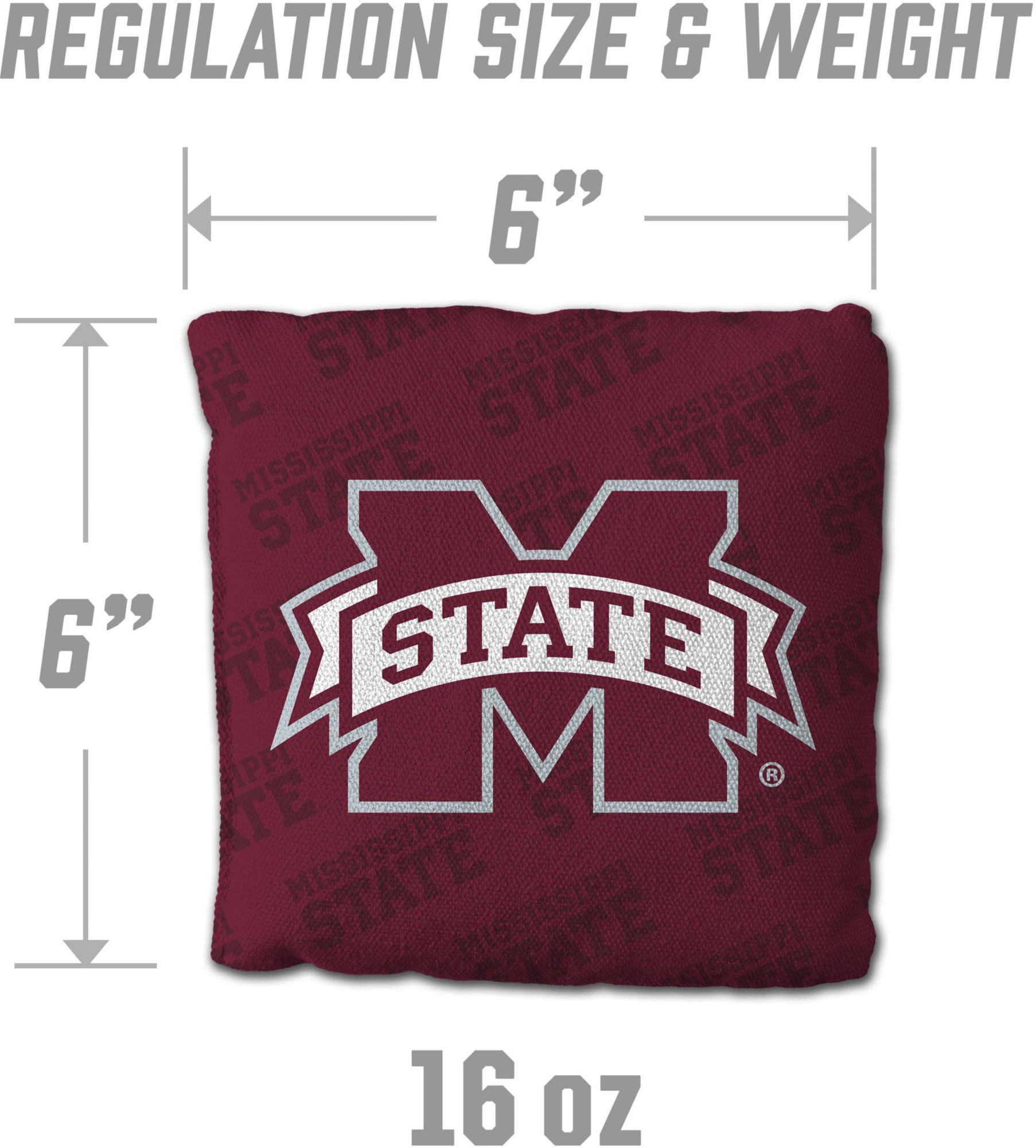 YouTheFan Mississippi State Bulldogs Maroon 4-Pack Cornhole Bean Bag Set product image
