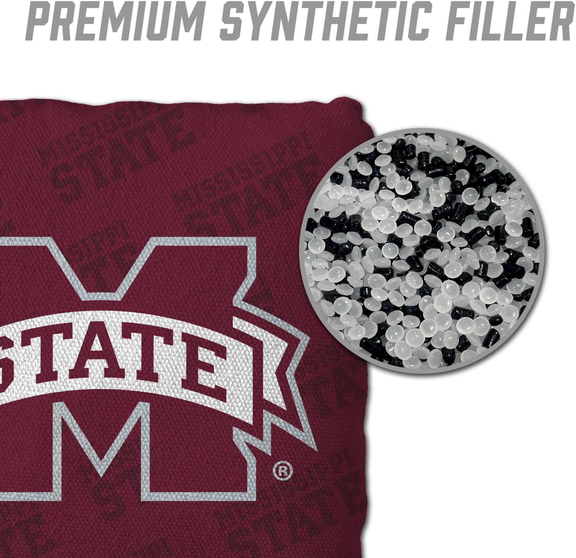 YouTheFan Mississippi State Bulldogs Maroon 4-Pack Cornhole Bean Bag Set product image