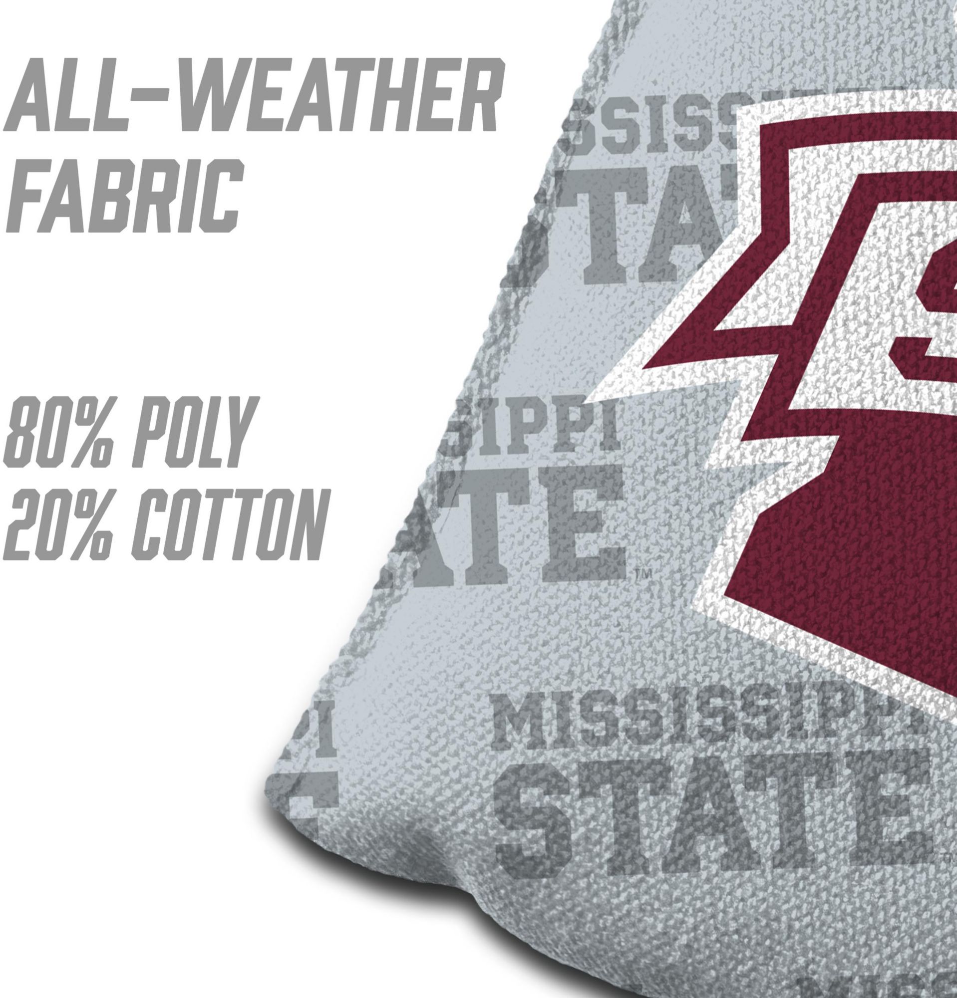 YouTheFan Mississippi State Bulldogs Grey 4-Pack Cornhole Bean Bag Set product image