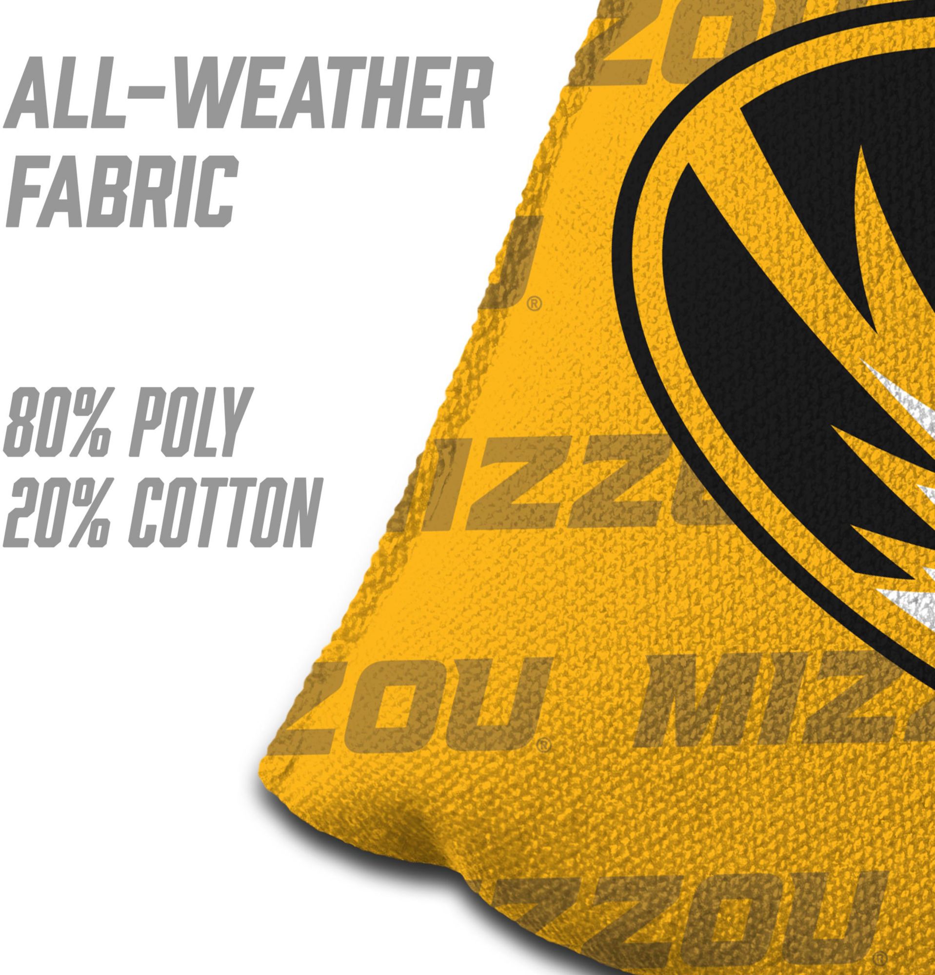 YouTheFan Missouri Tigers Yellow 4-Pack Cornhole Bean Bag Set product image