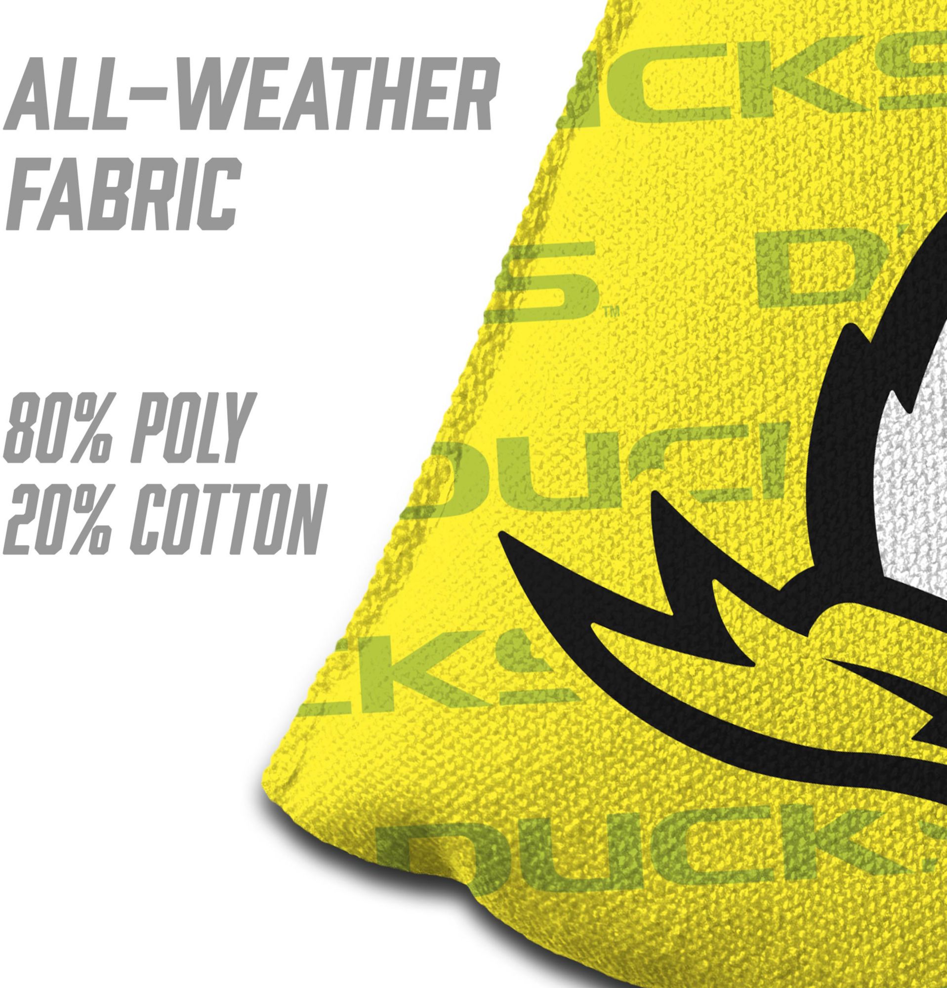 YouTheFan Oregon Ducks Yellow 4-Pack Cornhole Bean Bag Set product image