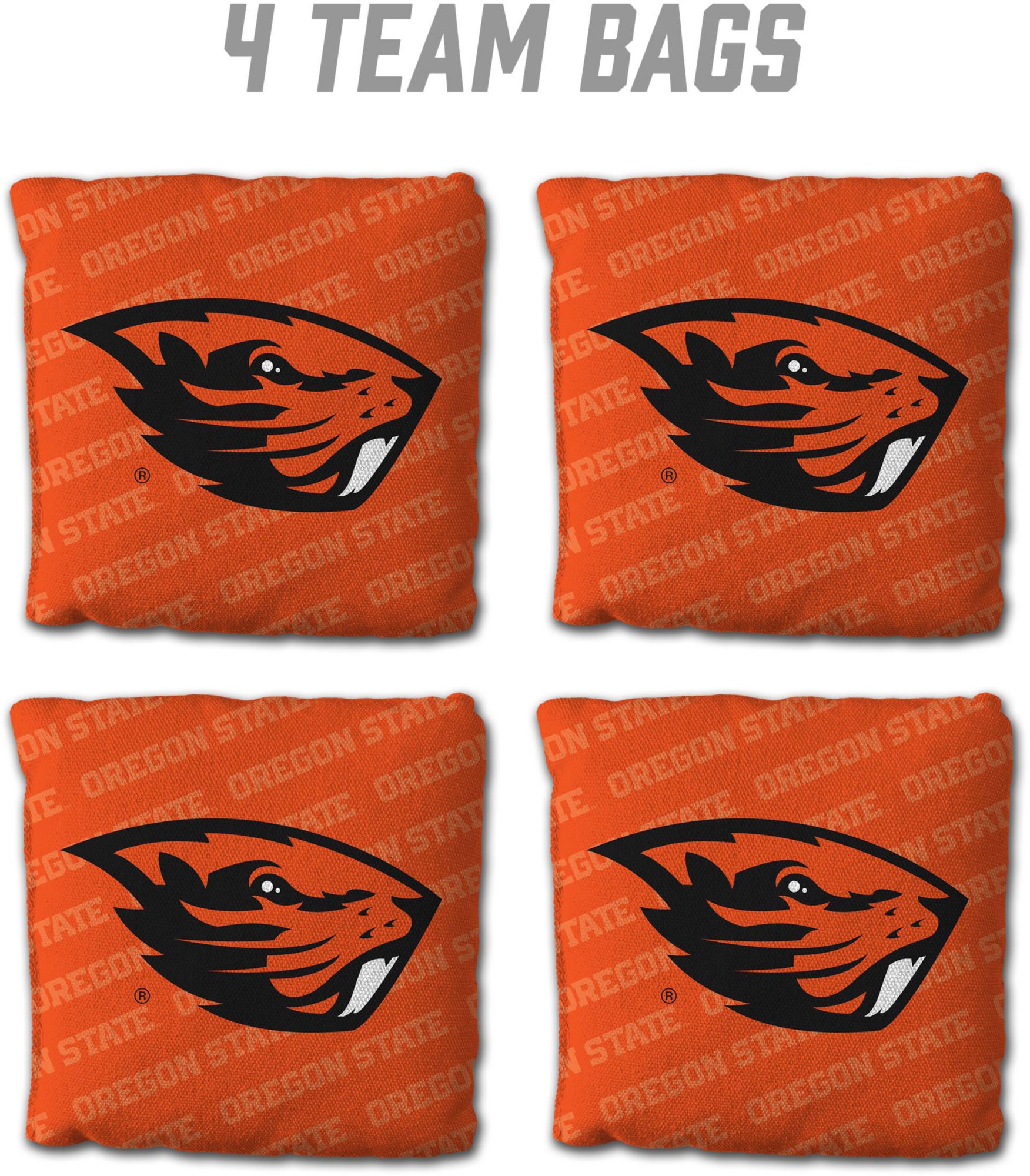 YouTheFan Oregon State Beavers Orange 4-Pack Cornhole Bean Bag Set product image
