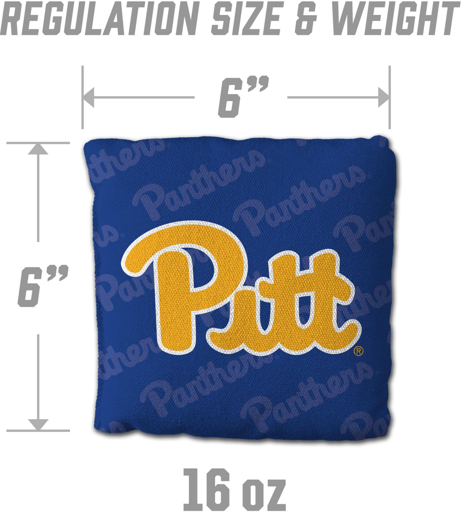 YouTheFan Pittsburgh Panthers Blue 4-Pack Cornhole Bean Bag Set product image