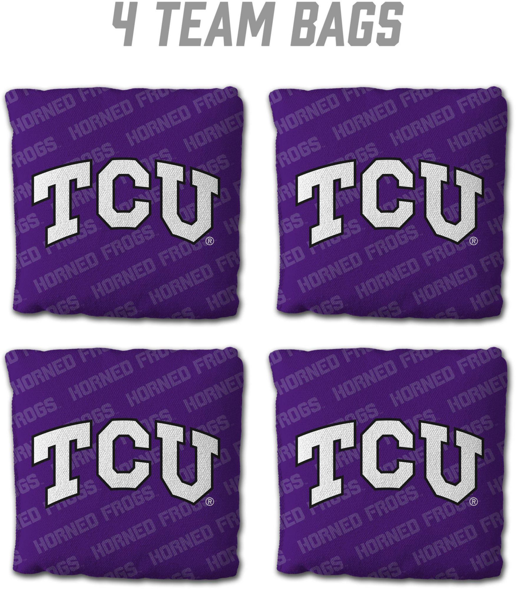 YouTheFan TCU Horned Frogs Purple 4-Pack Cornhole Bean Bag Set product image