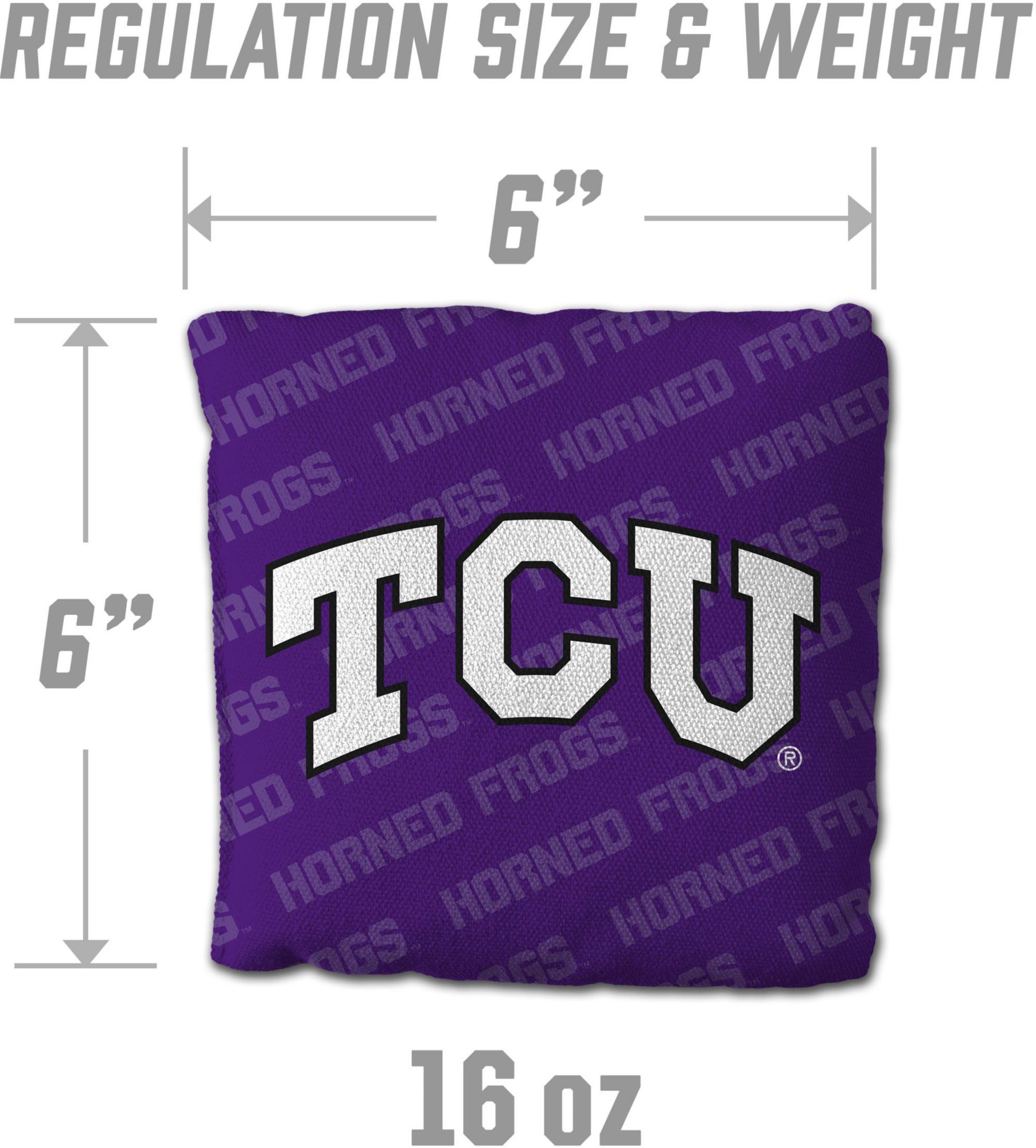 YouTheFan TCU Horned Frogs Purple 4-Pack Cornhole Bean Bag Set product image
