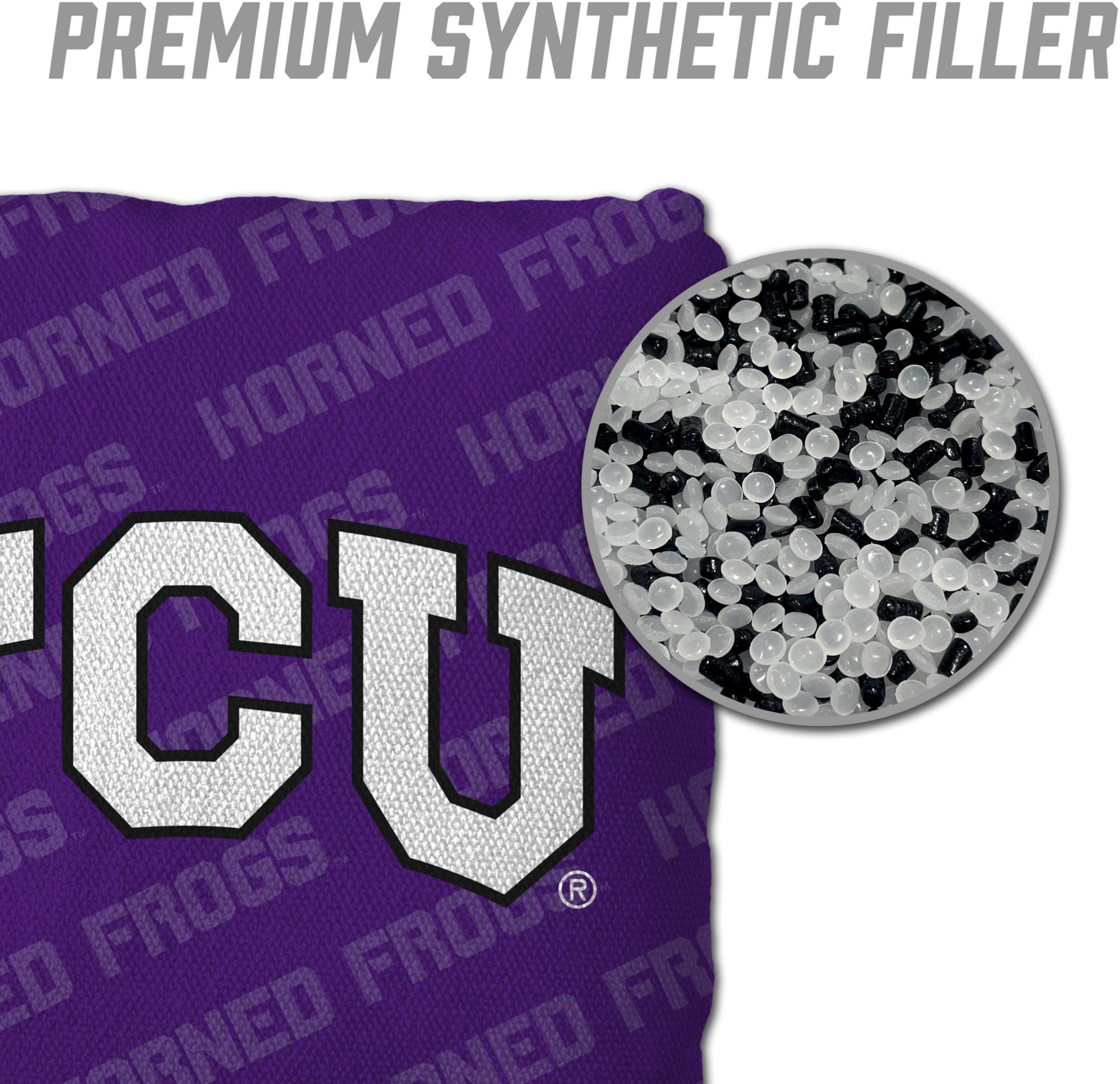 YouTheFan TCU Horned Frogs Purple 4-Pack Cornhole Bean Bag Set product image
